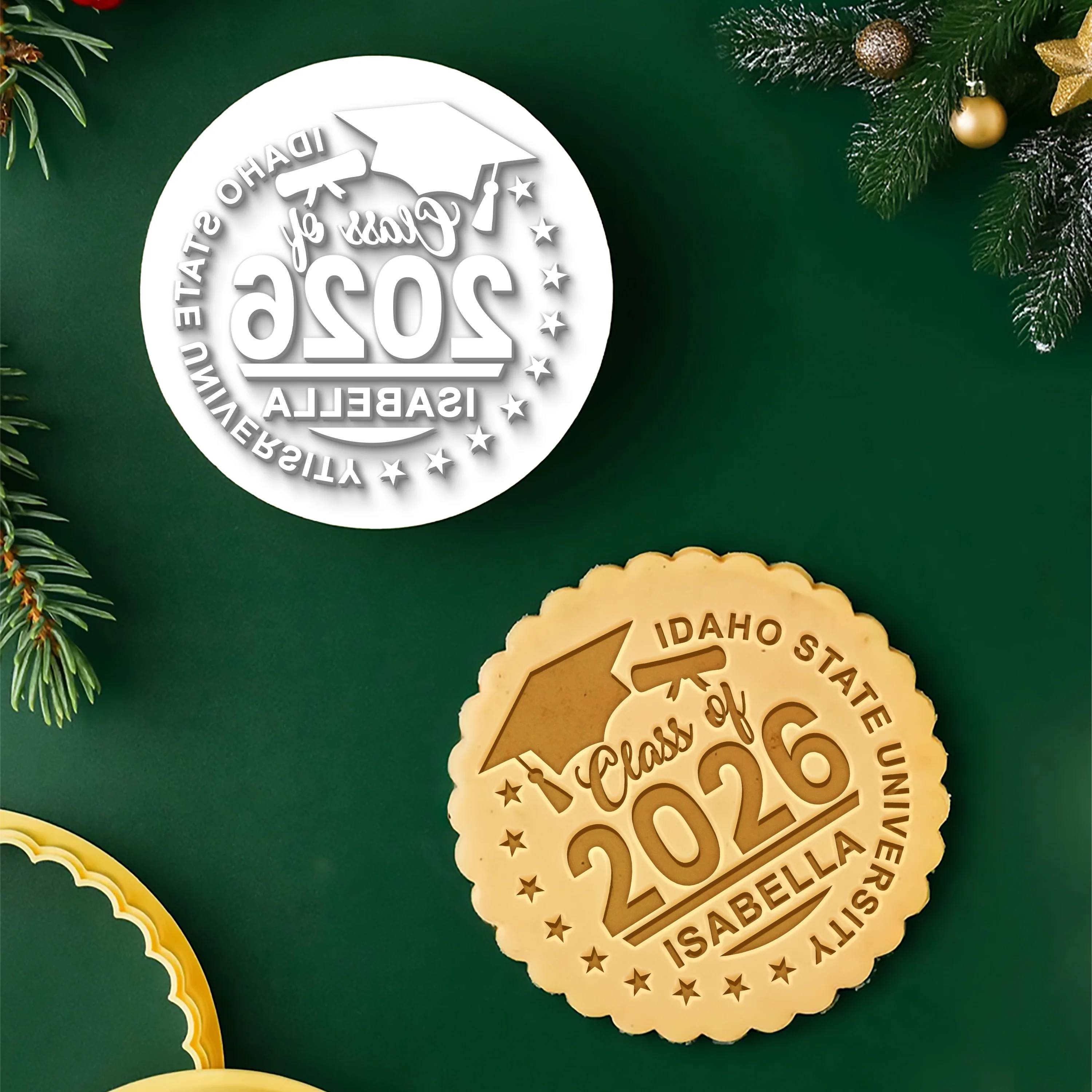 Personalized Class of 2026 Graduation Cookie Stamp, Graduation Party Gift HA75 921100 - Image 3