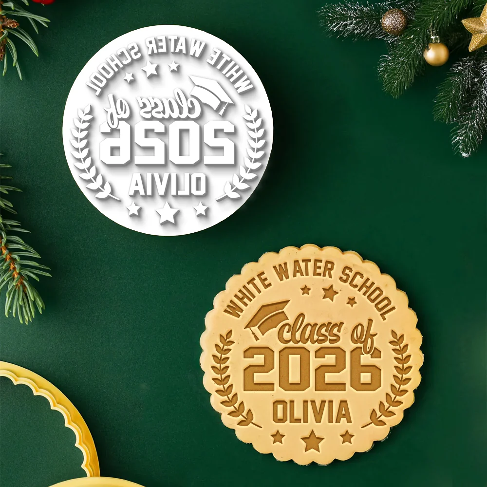 Personalized Class of 2026 Graduation Cookie Stamp, Personalized Graduation Party Gift HA75 921098 - Image 2
