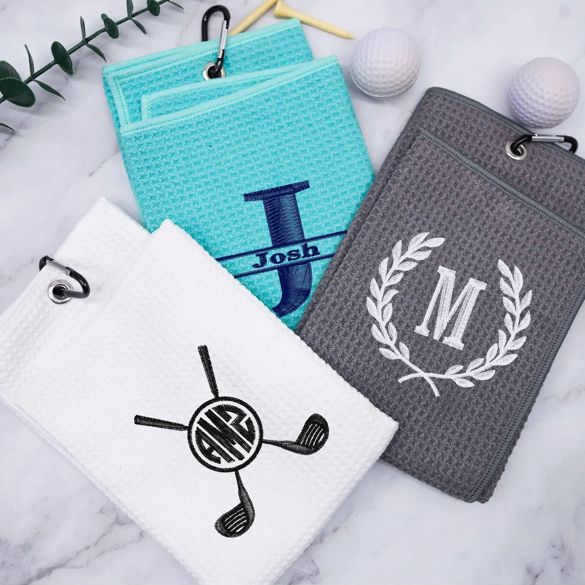 Personalized Embroidered Golf Towel for Golfer, Golf Ball Marker HA75 898636 - Image 5