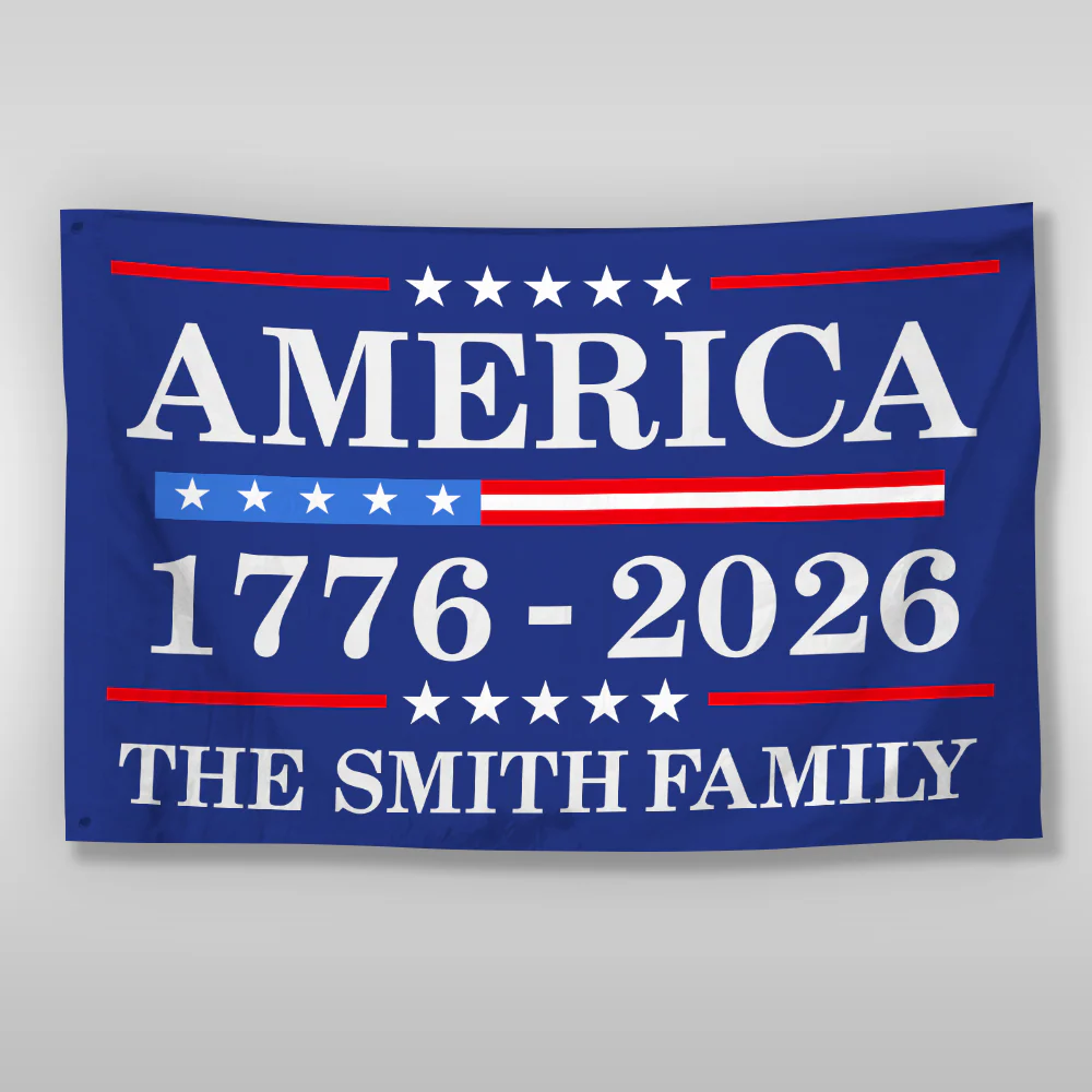 Personalized Family Name 250th Birthday Flag America Anniversary Banner House Flag HA75 898816 - Image 5