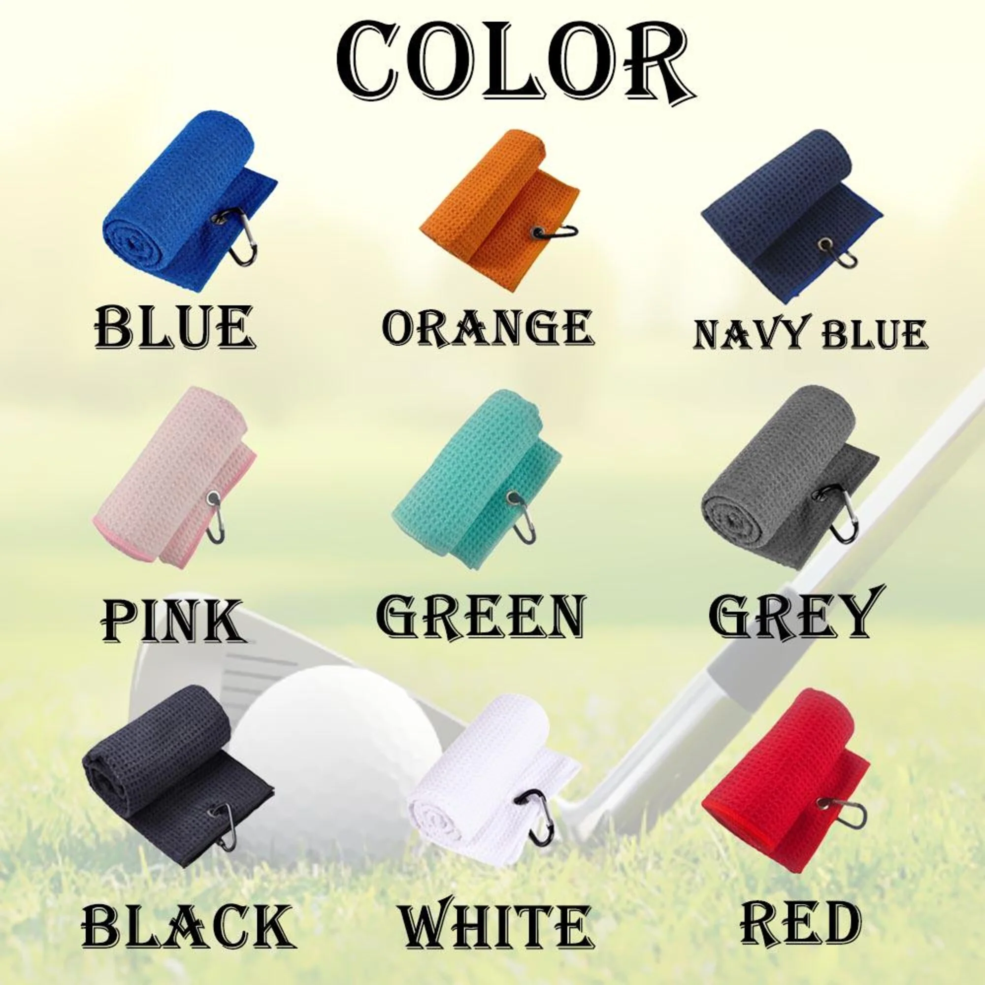 Personalized Funny Golf Embroidered Golf Towel for Golfer, Golf Ball Marker HA75 898642 - Image 2