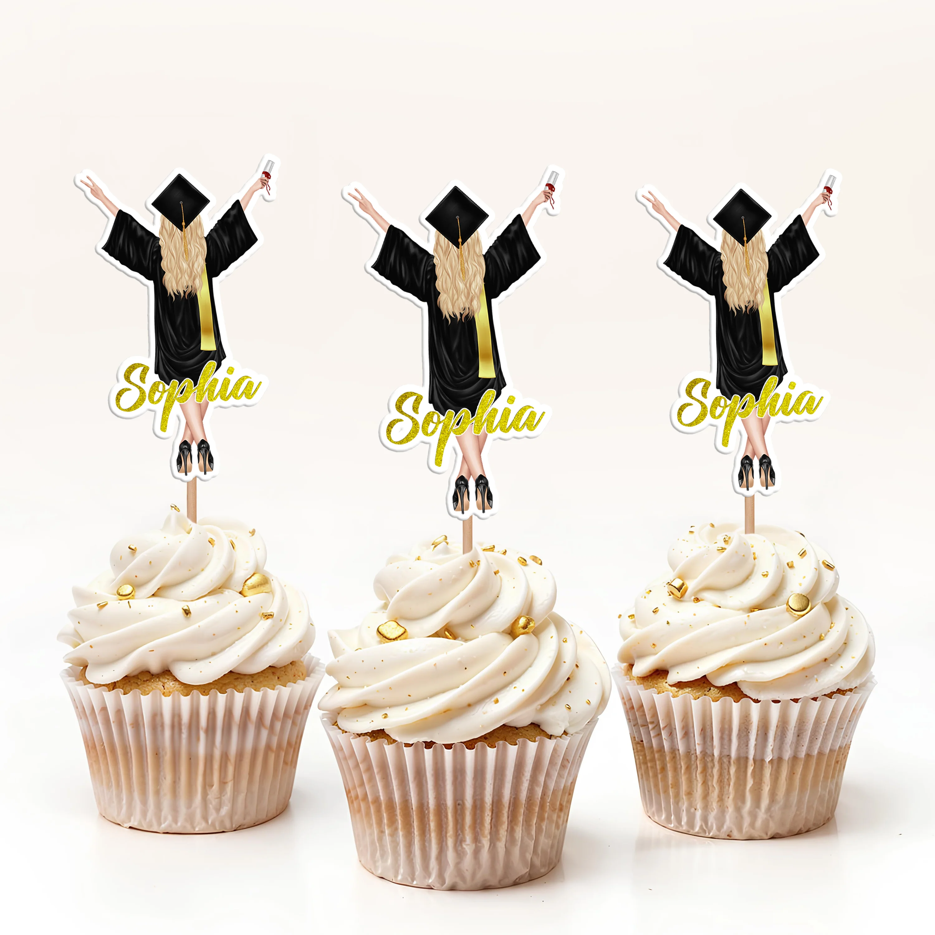 Personalized Graduation Decoration Cupcake Toppers HA75 920068 - Image 4