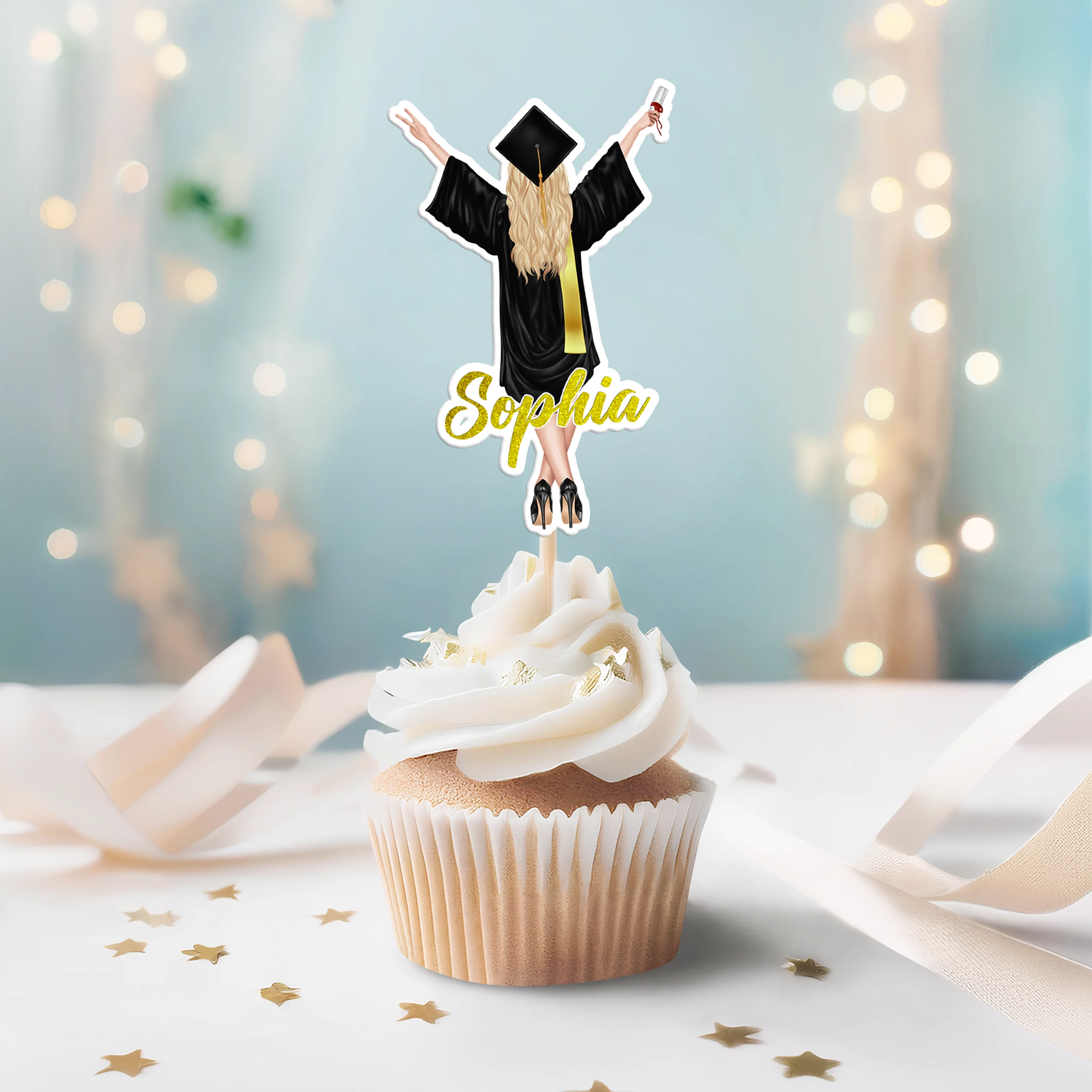 Personalized Graduation Decoration Cupcake Toppers HA75 920068 - Image 6
