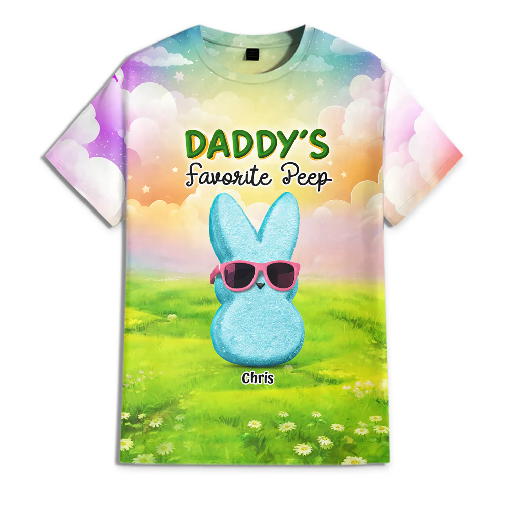 Personalized Grandma's Favorite Peeps Easter 3D Shirt Gift For Mom, Grandma HA75 891954 - Image 6