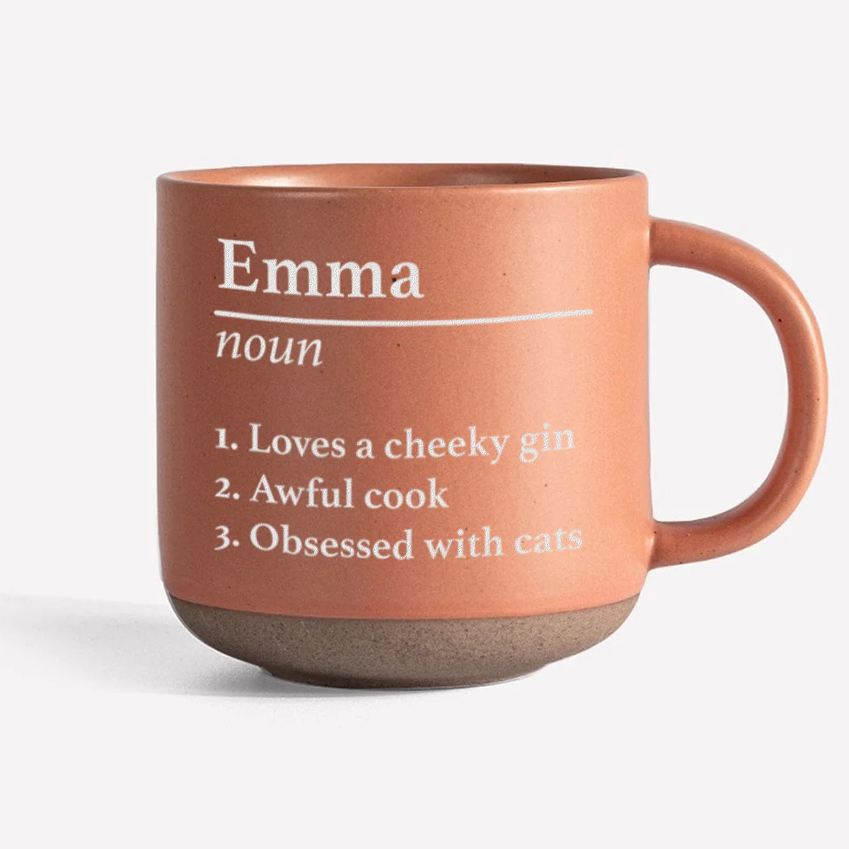 Personalized Name Definition Engraved Pottery Mug HA75 891608