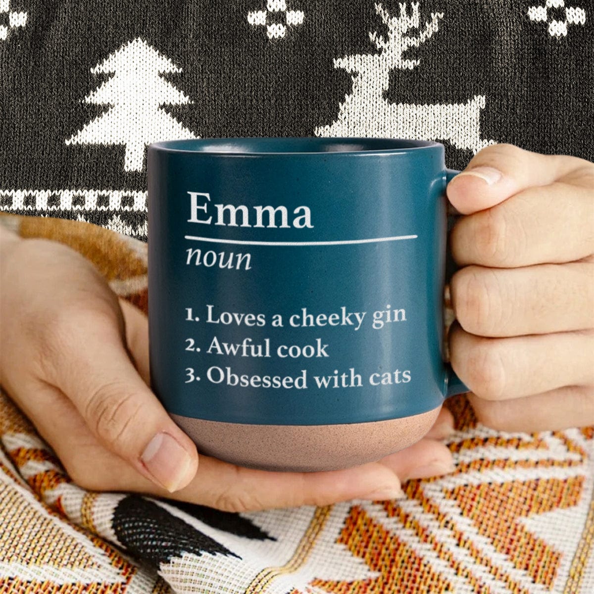 Personalized Name Definition Engraved Pottery Mug HA75 891608 - Image 3