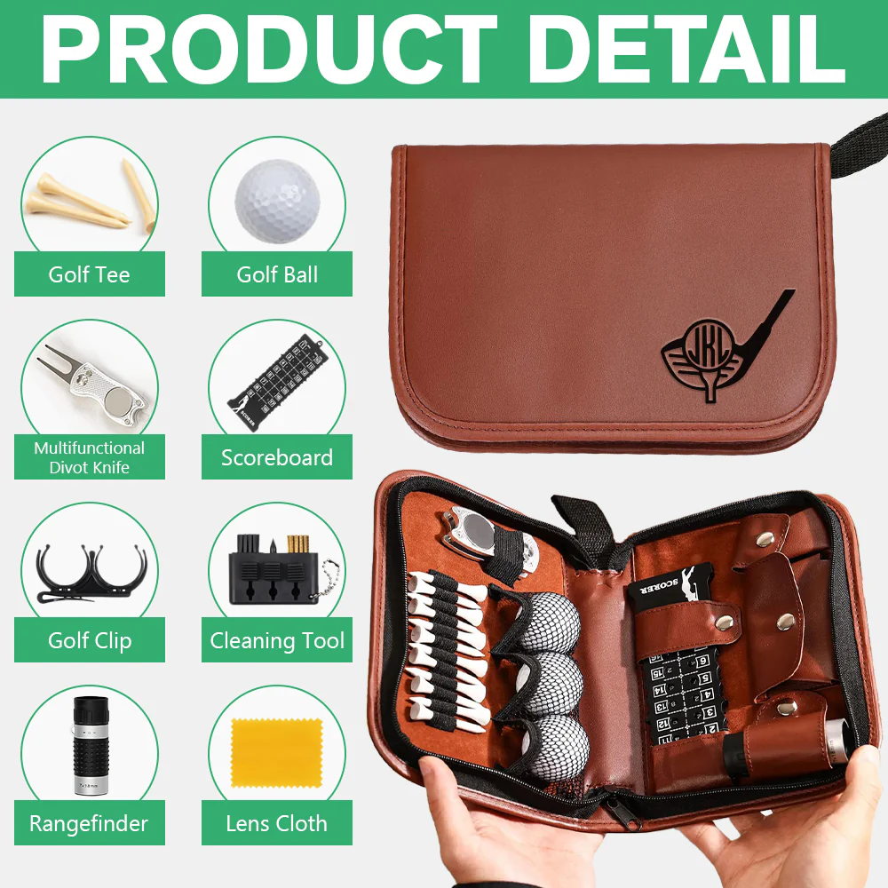 Personalized Name Monogrammed Text Golf Gift Set Engraved Accessories for Golfer HA75 898672 - Image 7