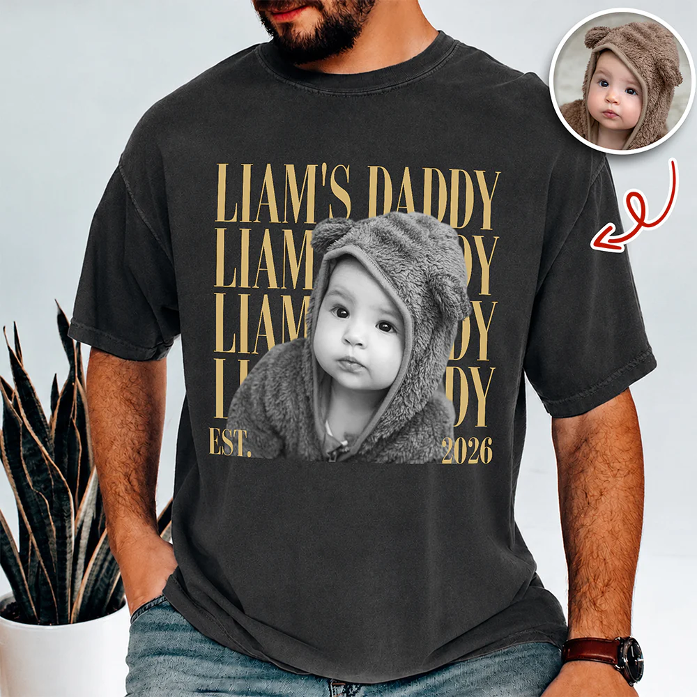 Personalized Vintage Photo Dad, Mom Est. Comfort Shirt HA75 921414