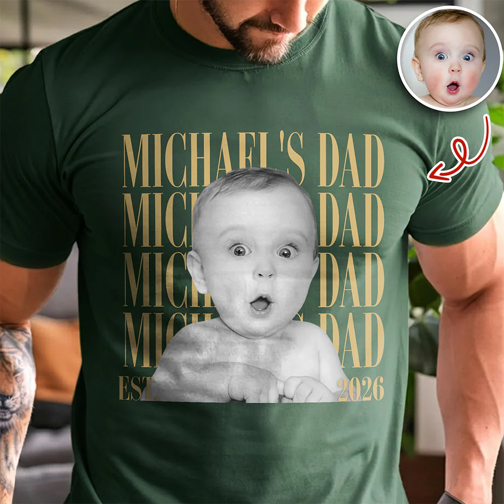 Personalized Vintage Photo Dad, Mom Est. Comfort Shirt HA75 921414 - Image 6