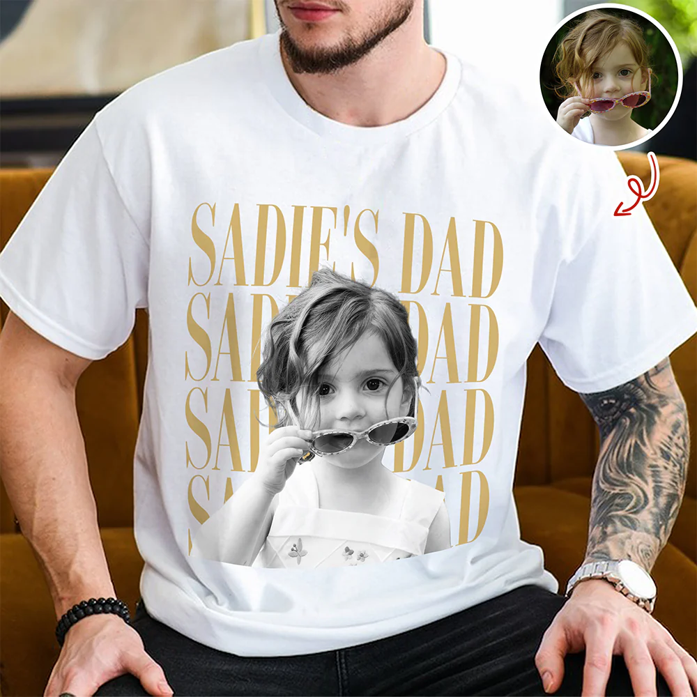 Personalized Vintage Photo Dad, Mom, Grandpa, Grandma Family Bright Shirt HA75 921394 - Image 2