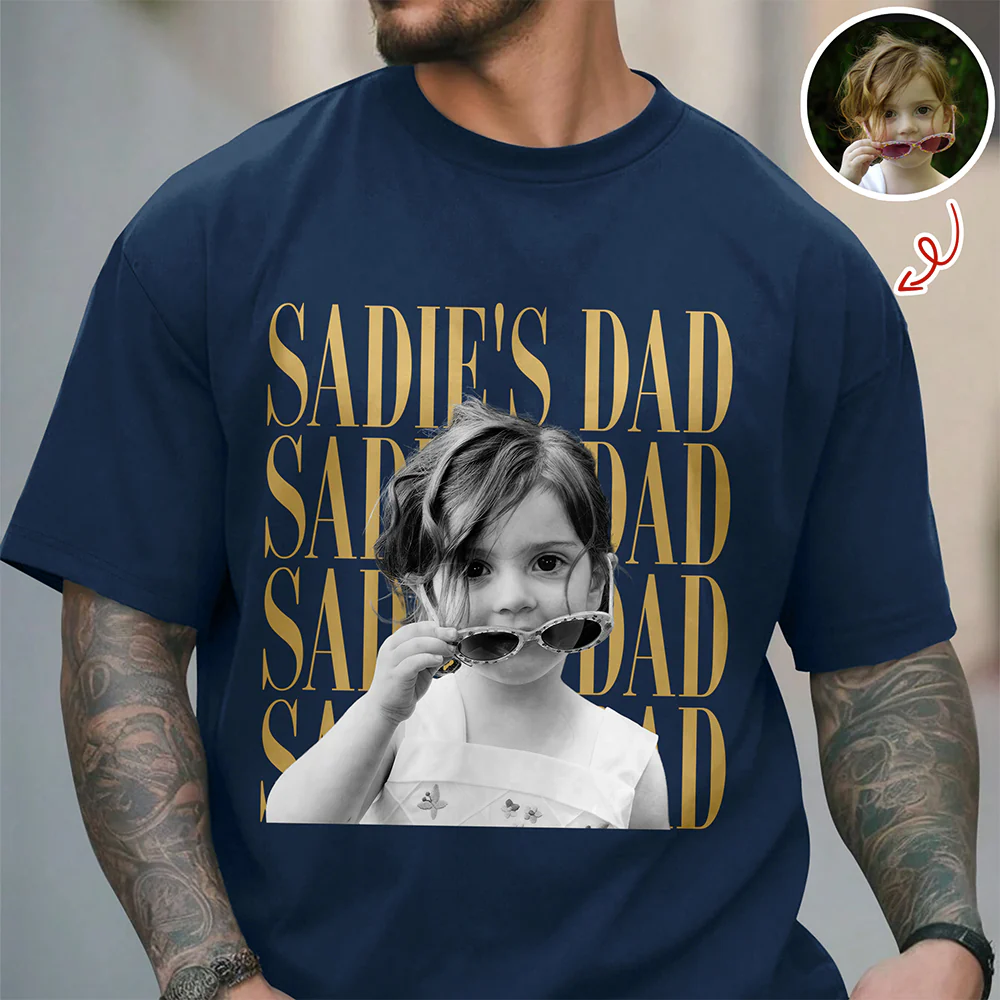Personalized Vintage Photo Dad, Mom, Grandpa, Grandma Family Dark Shirt HA75 921402 - Image 8