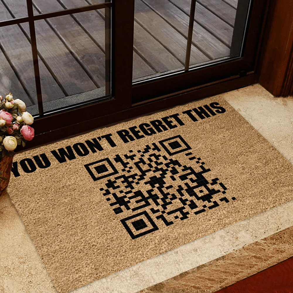 Rick Astley Rick Roll Funny QR Doormat HA75 891114 - Image 2