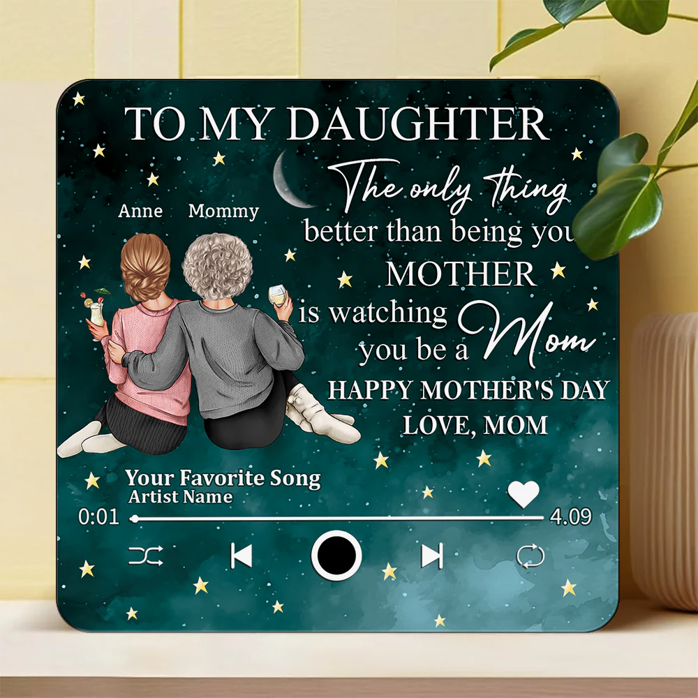 To My Daughter From Mom Happy Mother's Day Personalized Music Fridge Magnet HA75 891972 - Image 4