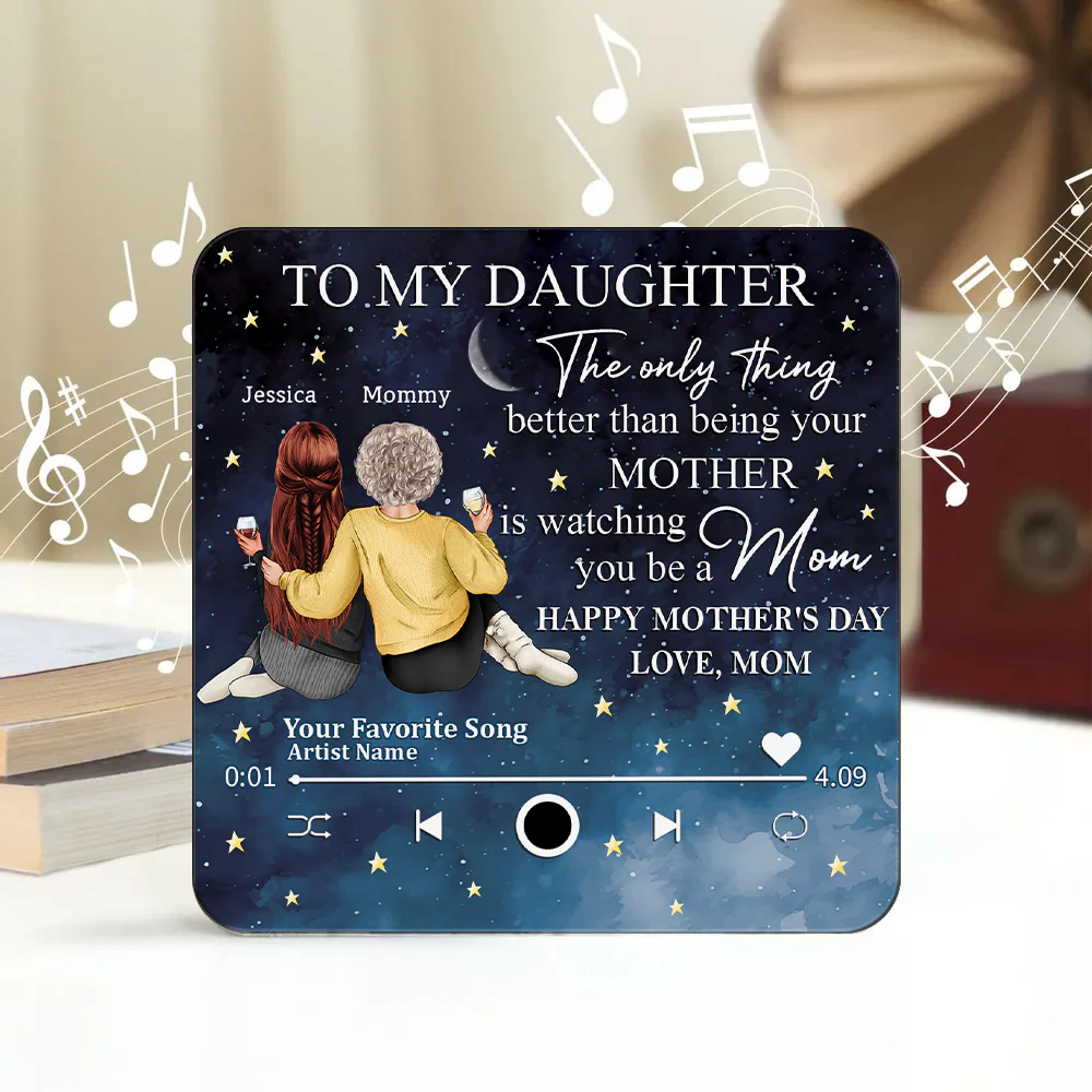 To My Daughter From Mom Happy Mother's Day Personalized Music Fridge Magnet HA75 891972 - Image 5
