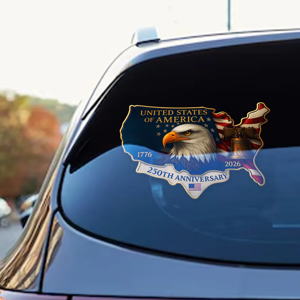 United States 250th Anniversary Patriotic Car Window Decal Sticker HA75 898516 - Image 2