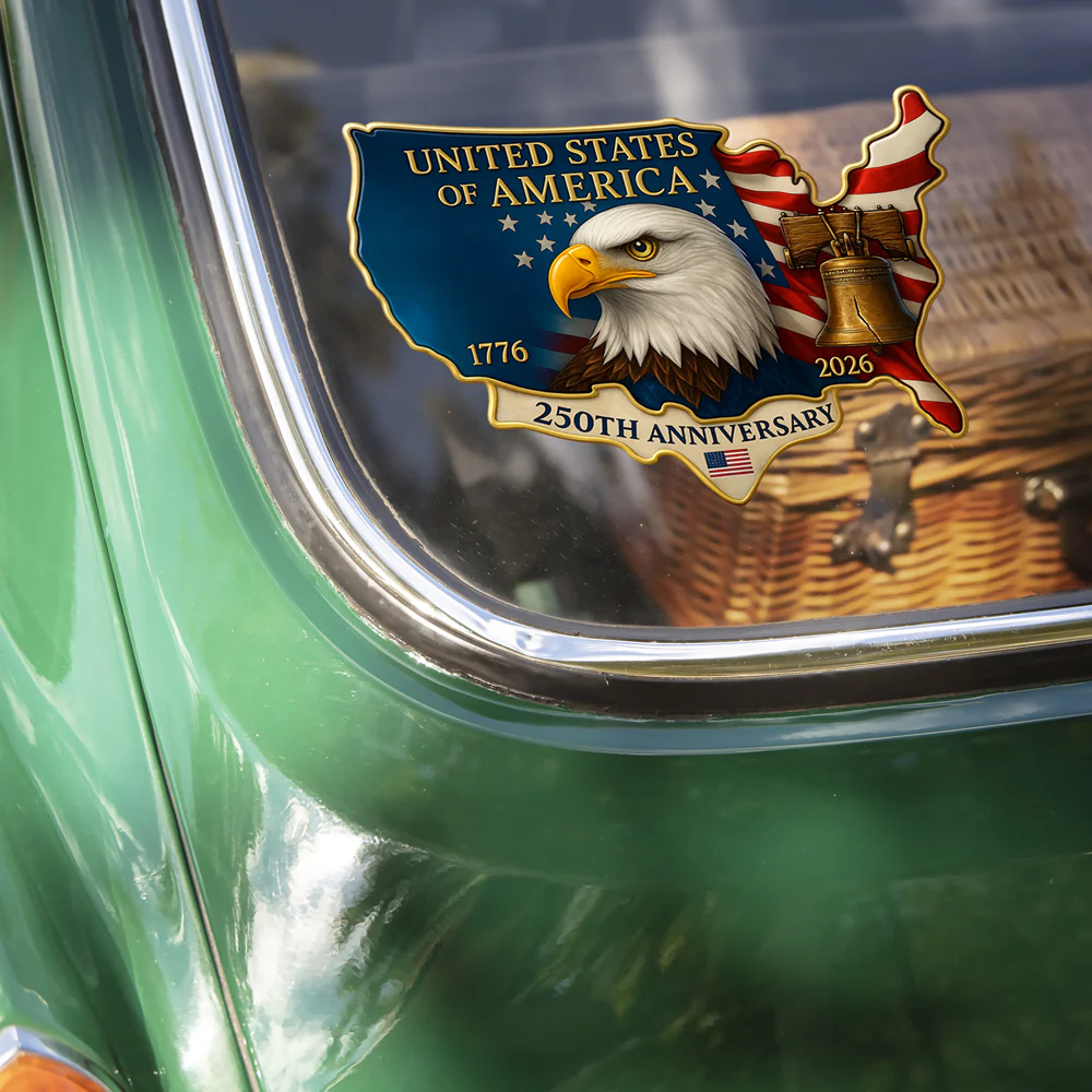 United States 250th Anniversary Patriotic Car Window Decal Sticker HA75 898516 - Image 5
