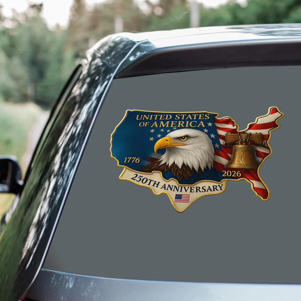 United States 250th Anniversary Patriotic Car Window Decal Sticker HA75 898516 - Image 7