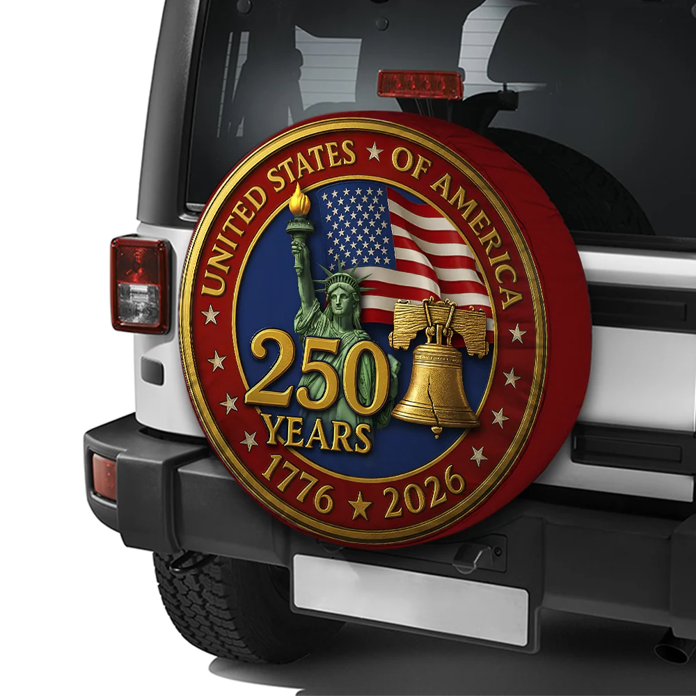 United States 250 Years 1776 - 2026 Tire Cover Gift for Family HA75 898954 - Image 3