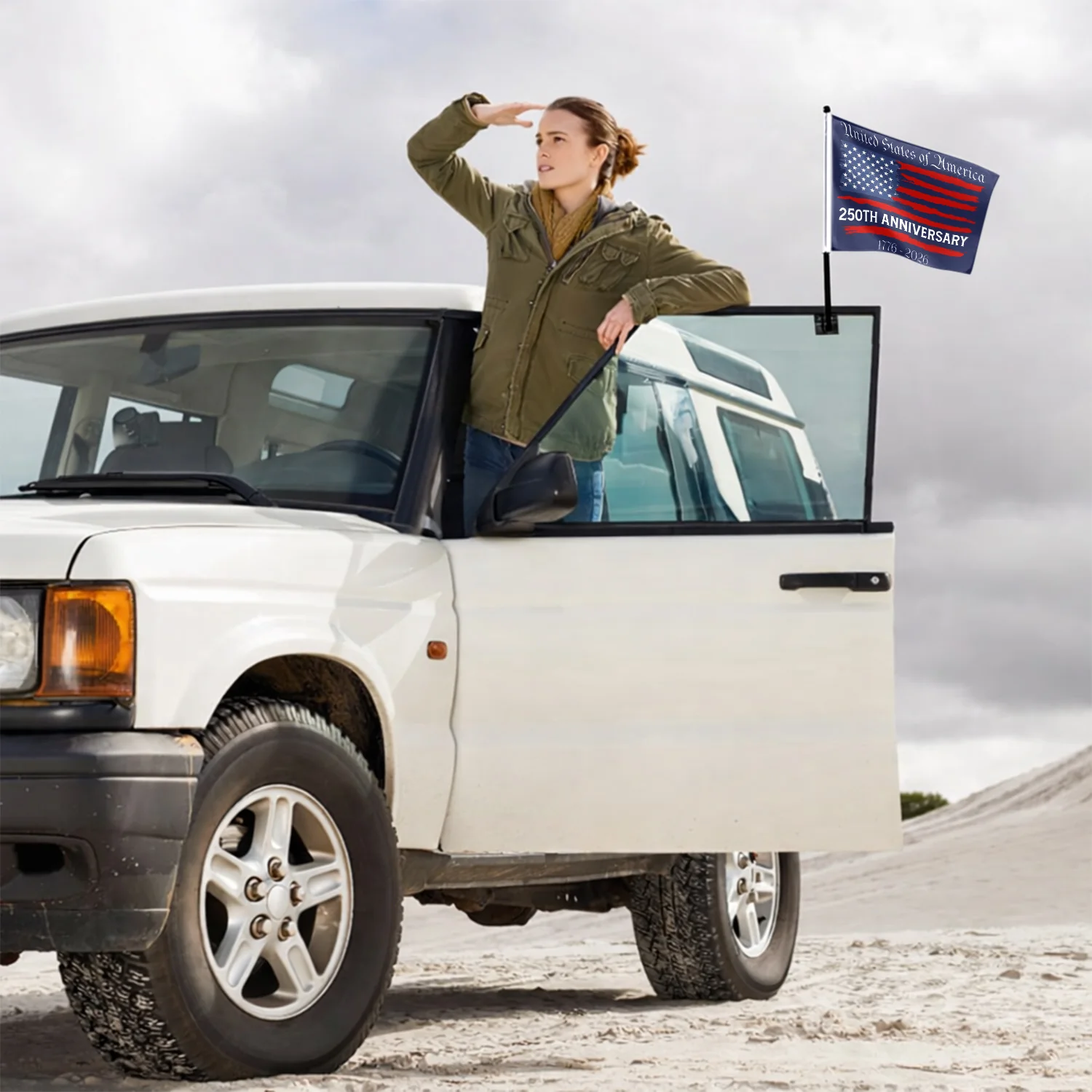 USA 250th Anniversary Us Flag Car Flag HA75 898848 - Image 6