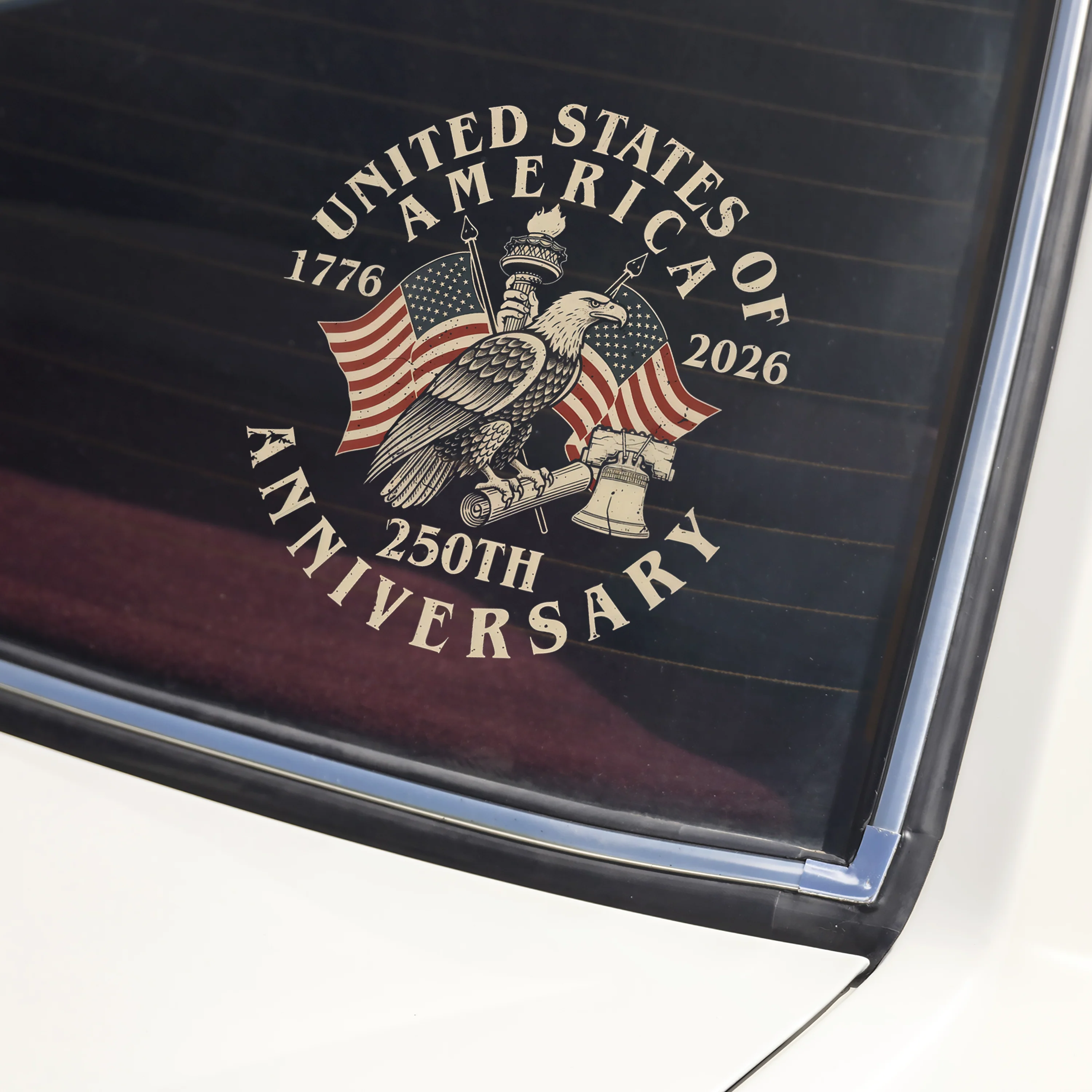 USA America 250th Anniversary Car Window Decal Sticker HA75 898974 - Image 2