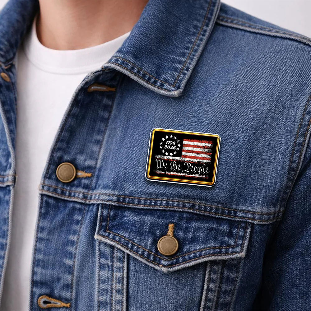 We The People 1776-2026  - USA Flag Acrylic Pin HA75 920958 - Image 3