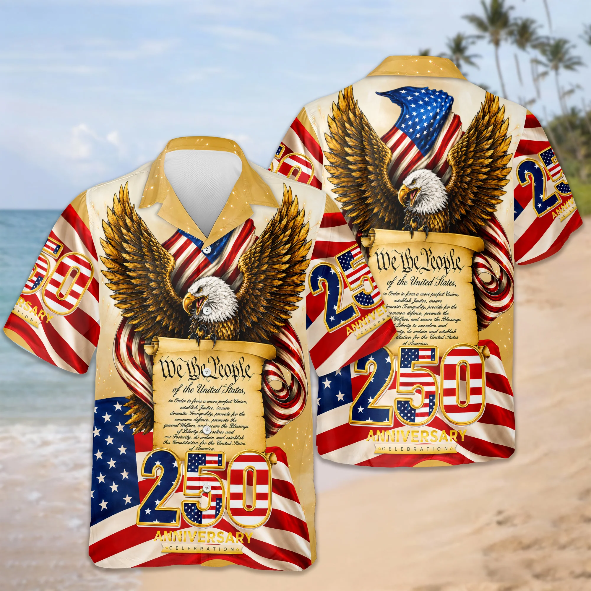 We The People 250 Anniversary Patriotic Hawaii Shirt HA75 921618 - Image 5