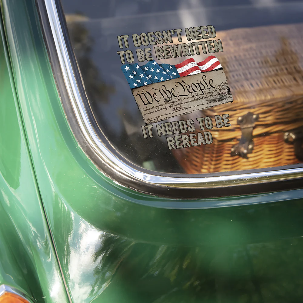 We The People US Flag Car Window Decal Sticker HA75 898234 - Image 3
