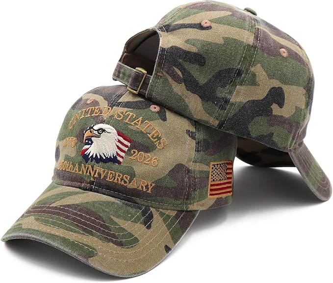 250th Anniversary United States Patriotic Embroidery Baseball Cap LM32 669181 - Image 10