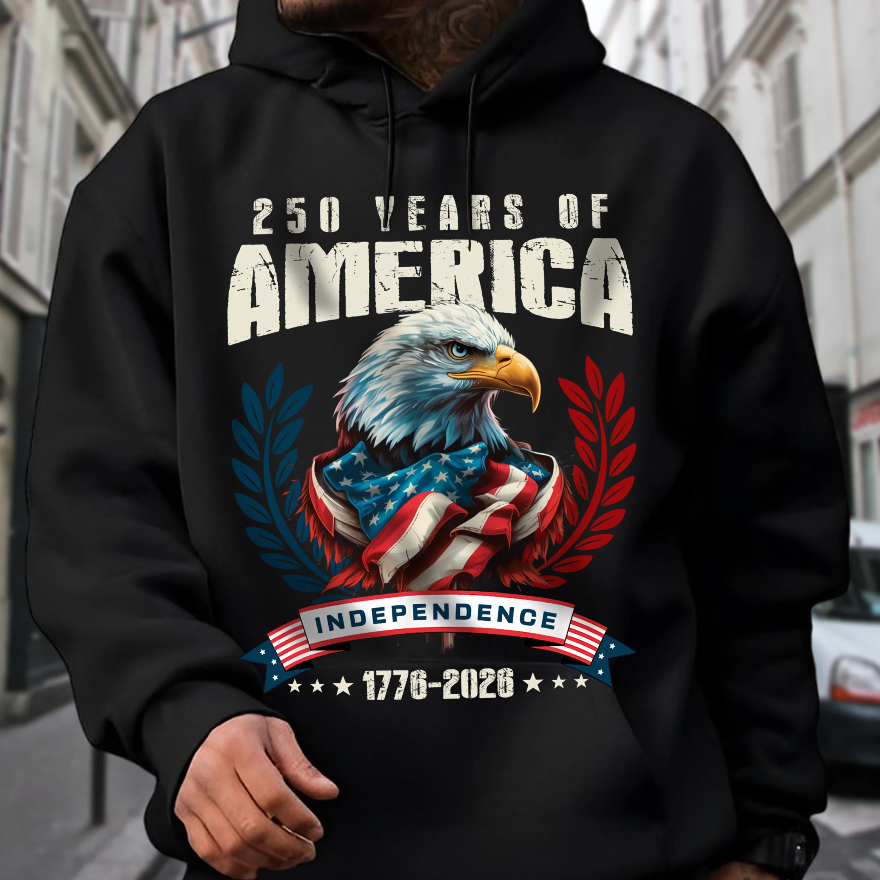 250 Years of America Eagle Independence Day Patriotic Dark Shirt LM32 895255 - Image 5