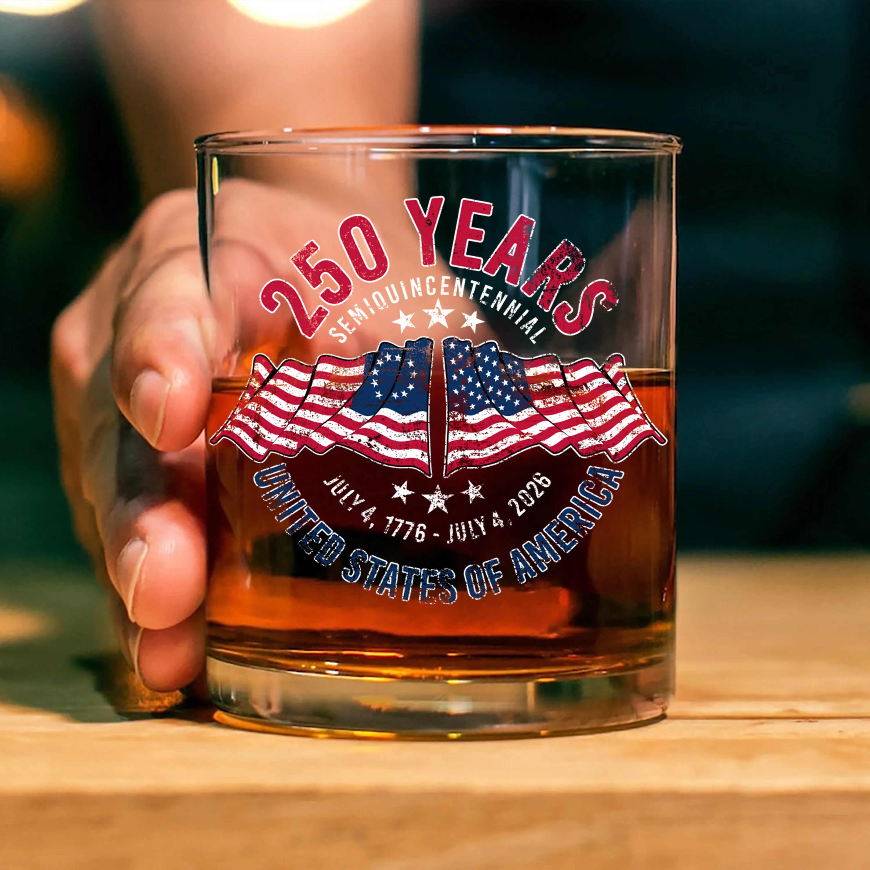 250 Years of America Semiquincentennial – Patriotic Gift 2026 Whiskey Glass LM32 895269 - Image 4