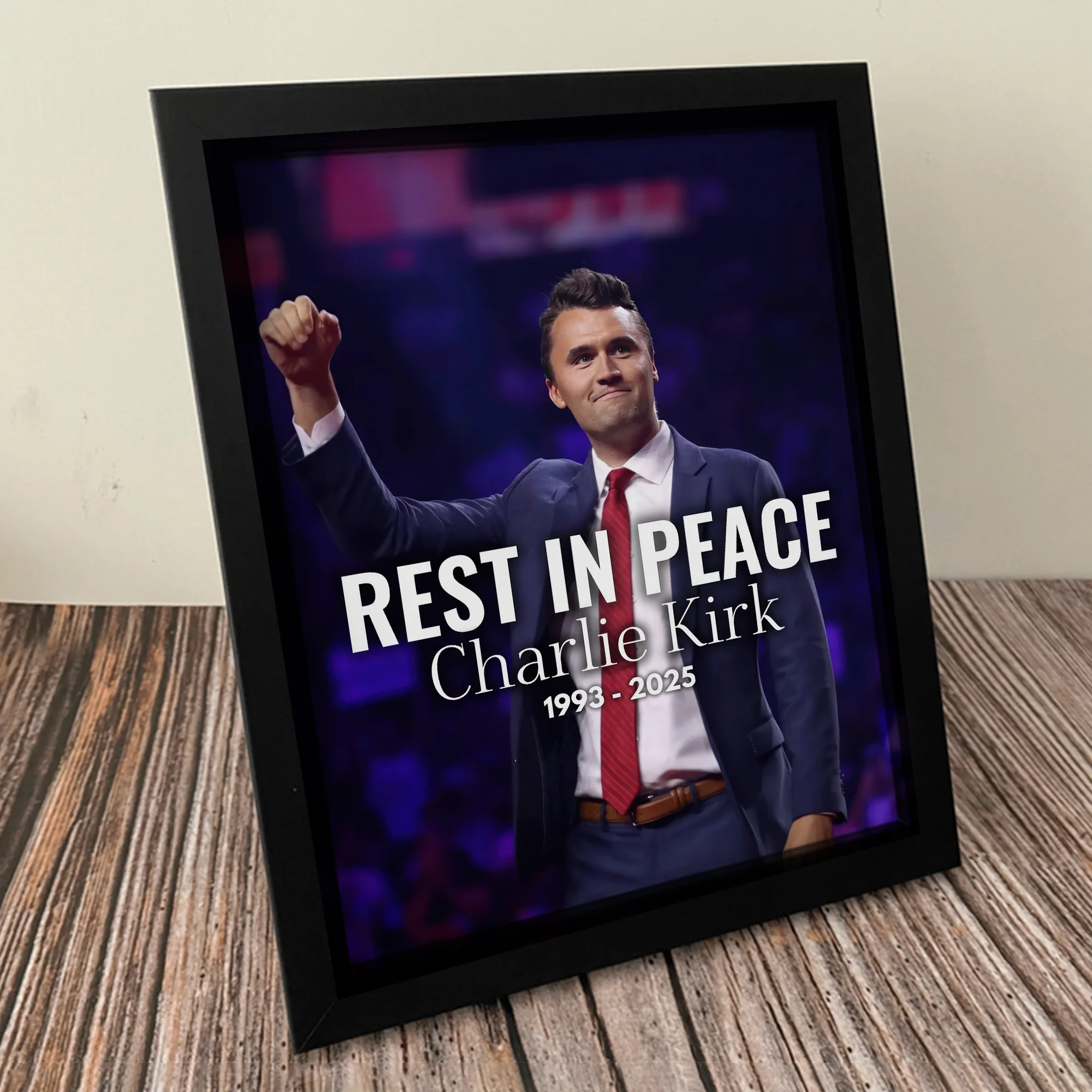 Pray For Charlie Kirk Memorial Picture Frame LM32 65503 - Image 7