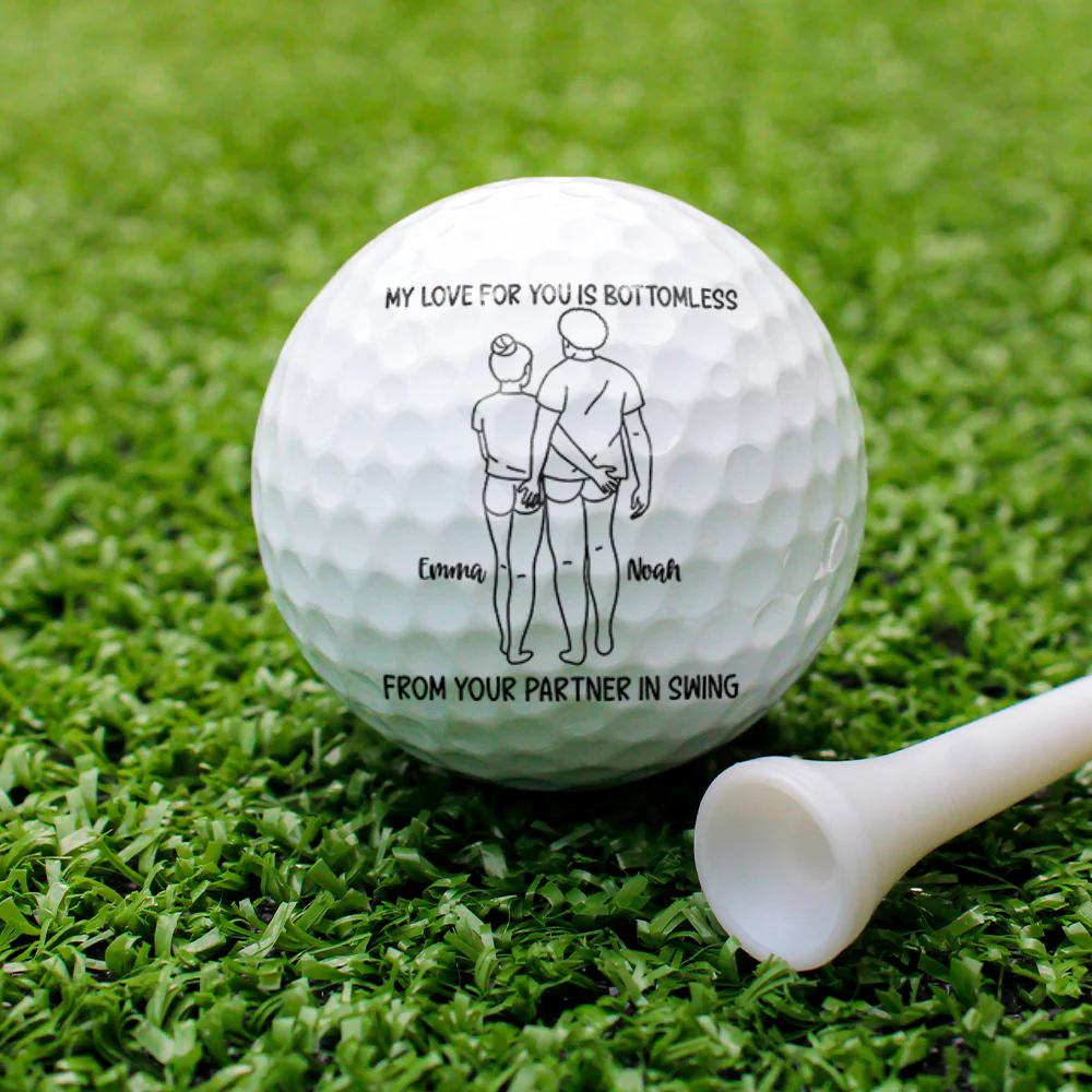 Custom Couple Gift My Love For You Is Bottomless Partner In Golf Golf Ball LM32 897579 - Image 6