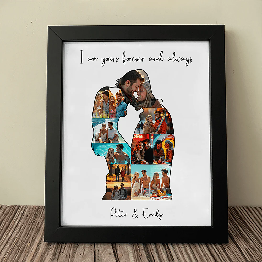 Custom Couple Photo Collage Picture Frame – Perfect Valentine’s Gift LM32 893061 - Image 4