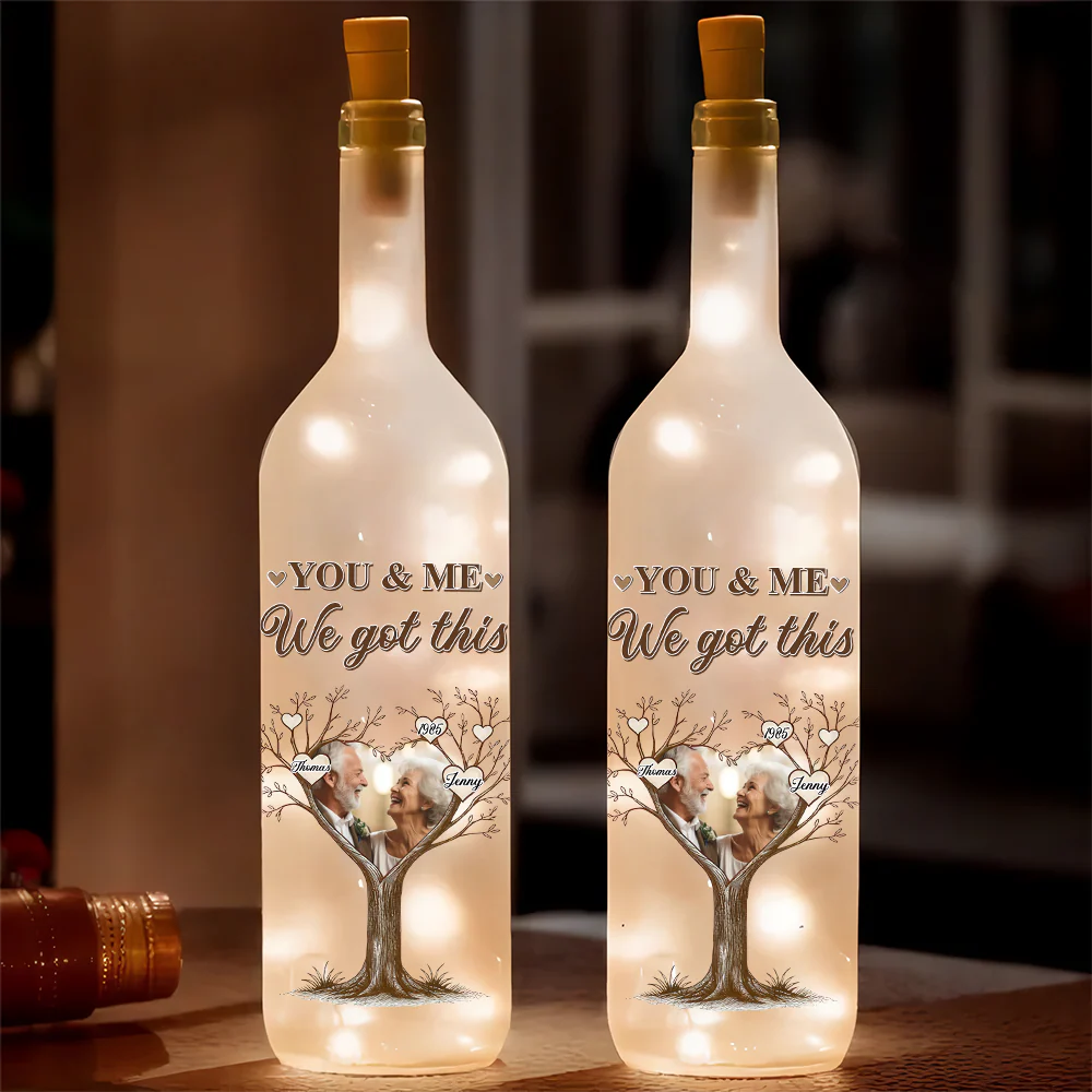 Custom Couple Photo You & Me - We Got This Keepsake Bottle Lamp LM32 895133 - Image 4