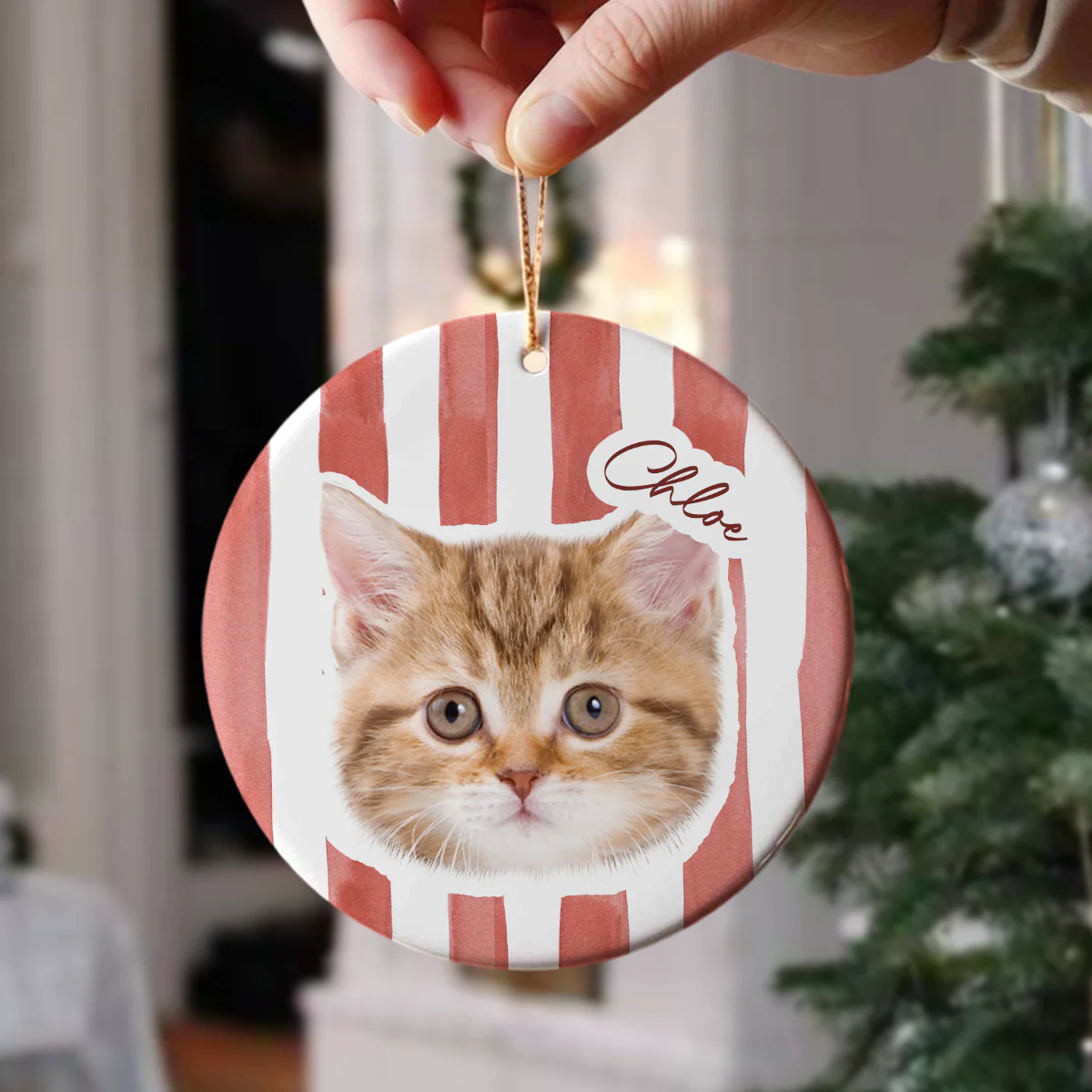 Custom Cute Cat Photo Ornament Christmas Gift For Cat Lovers LM32 895763 - Image 3