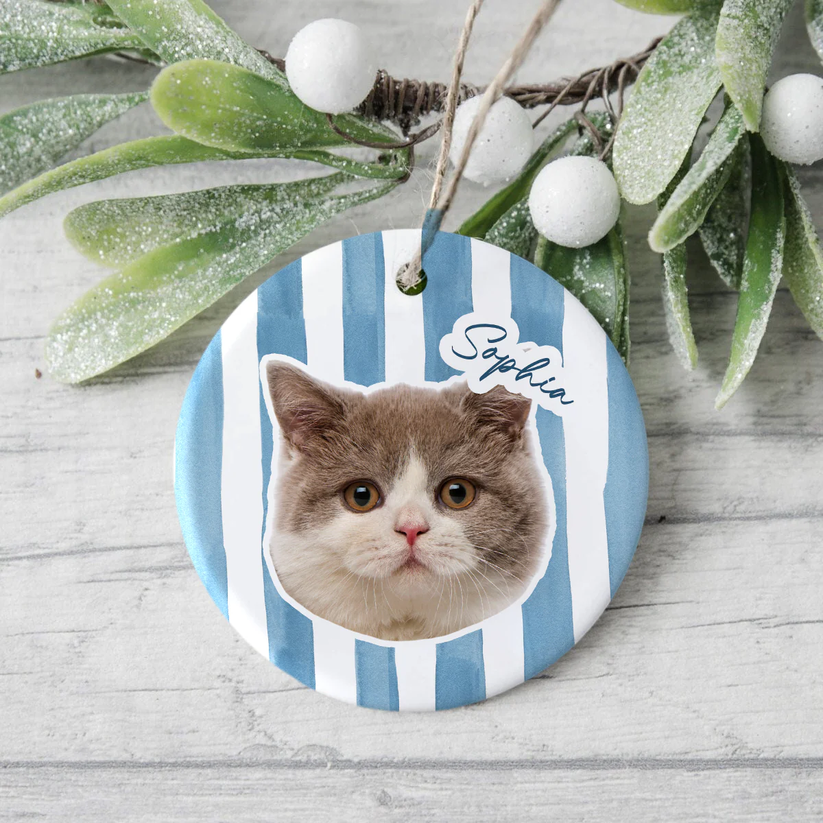 Custom Cute Cat Photo Ornament Christmas Gift For Cat Lovers LM32 895763 - Image 4