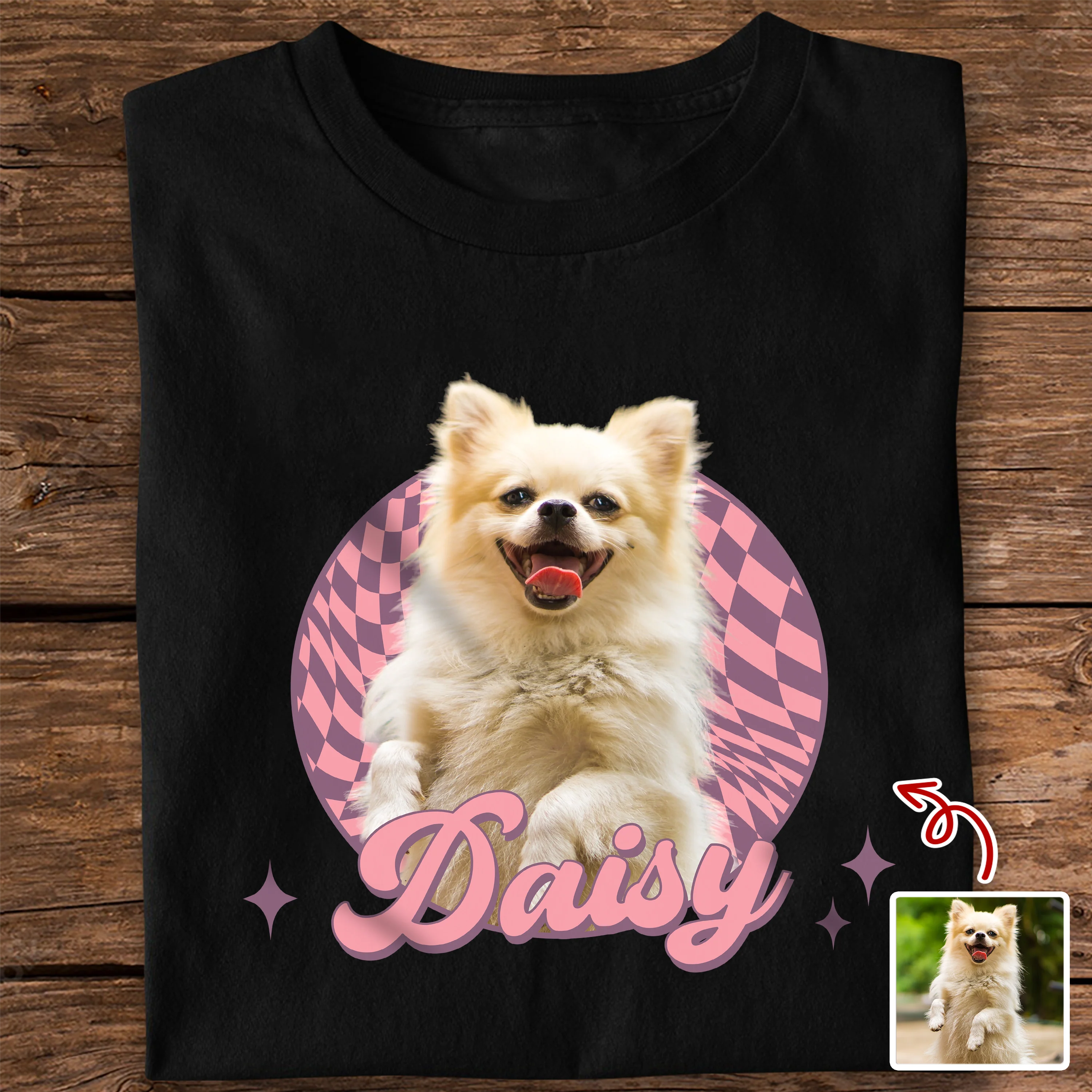 Custom Cute Dog Photo Retro Dark Shirt For Dog Lovers LM32 895645 - Image 5
