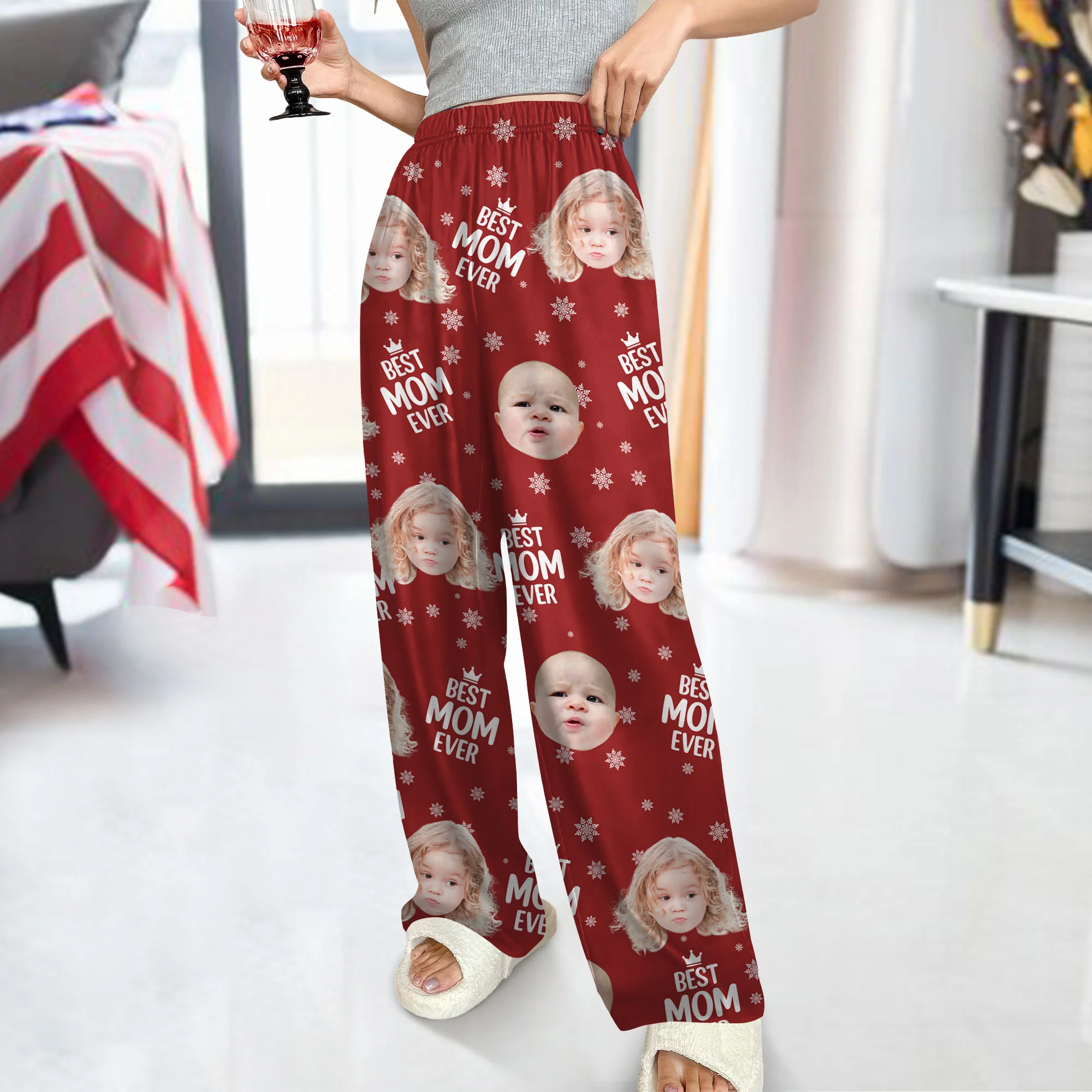 Custom Cute Photo Best Dad Ever Pattern Sweatpants For Family LM32 893691 - Image 5