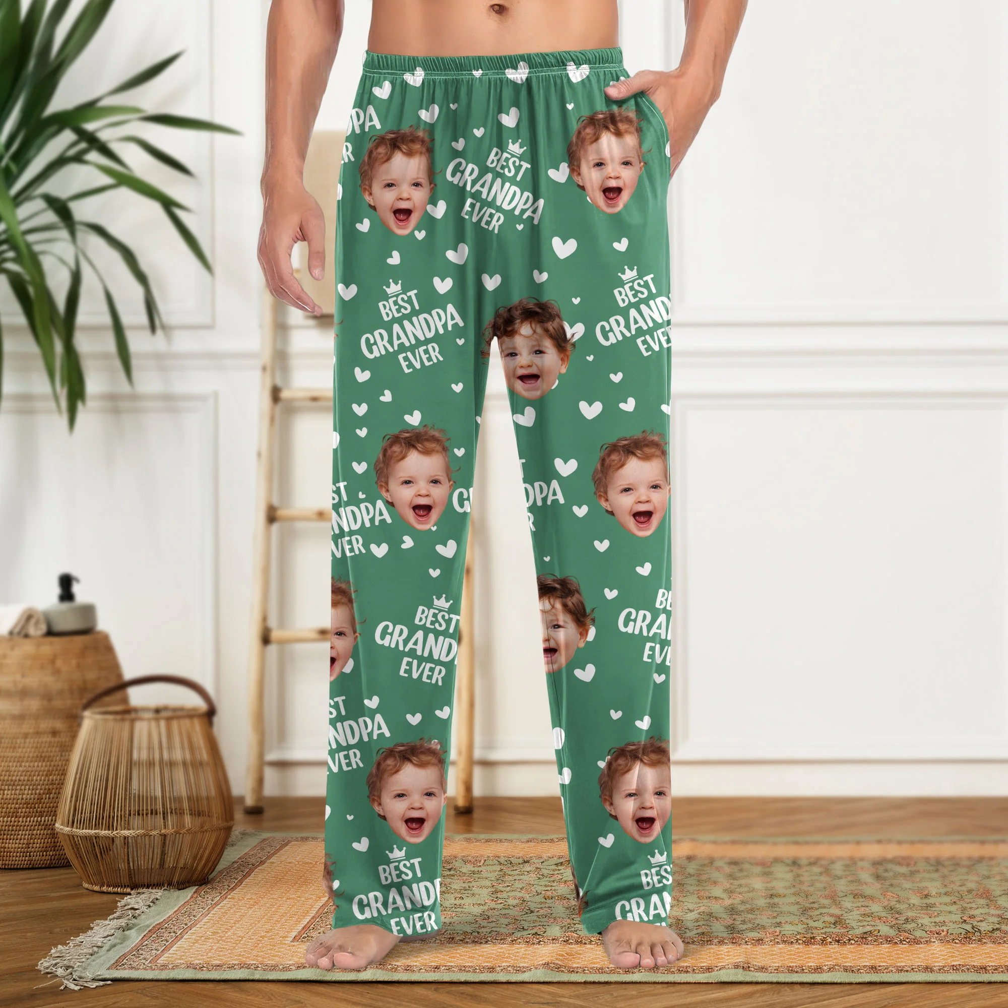 Custom Cute Photo Best Dad Ever Pattern Sweatpants For Family LM32 893691 - Image 7
