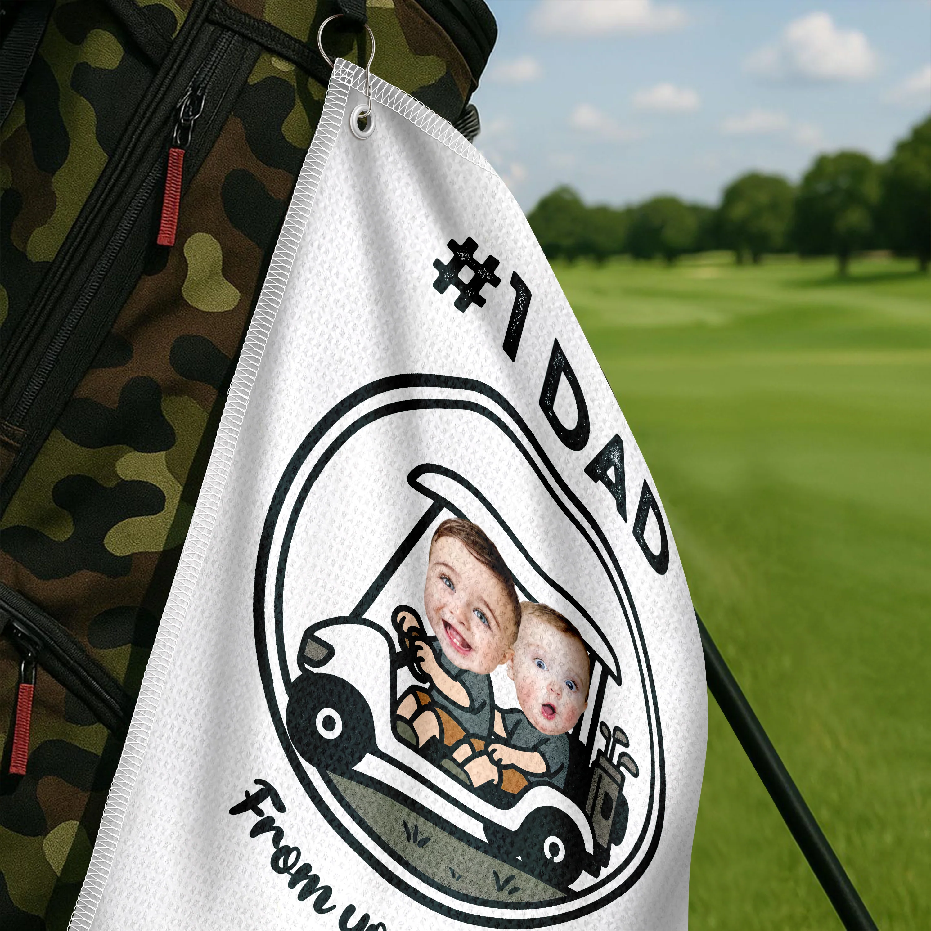 Custom Cute Photo For Dad From Your Favorite Persons Golf Towel LM32 893607 - Image 3