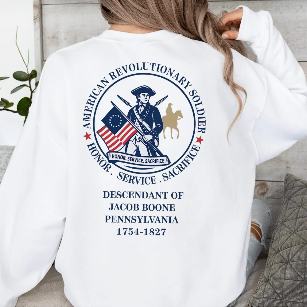 Custom Descendant Of A Patriot - Honor, Service Sacrifice Bright Backside Shirt LM32 895547 - Image 6