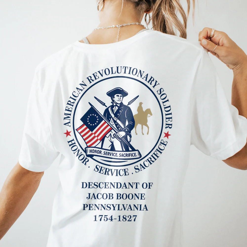 Custom Descendant Of A Patriot - Honor, Service Sacrifice Bright Backside Shirt LM32 895547 - Image 7