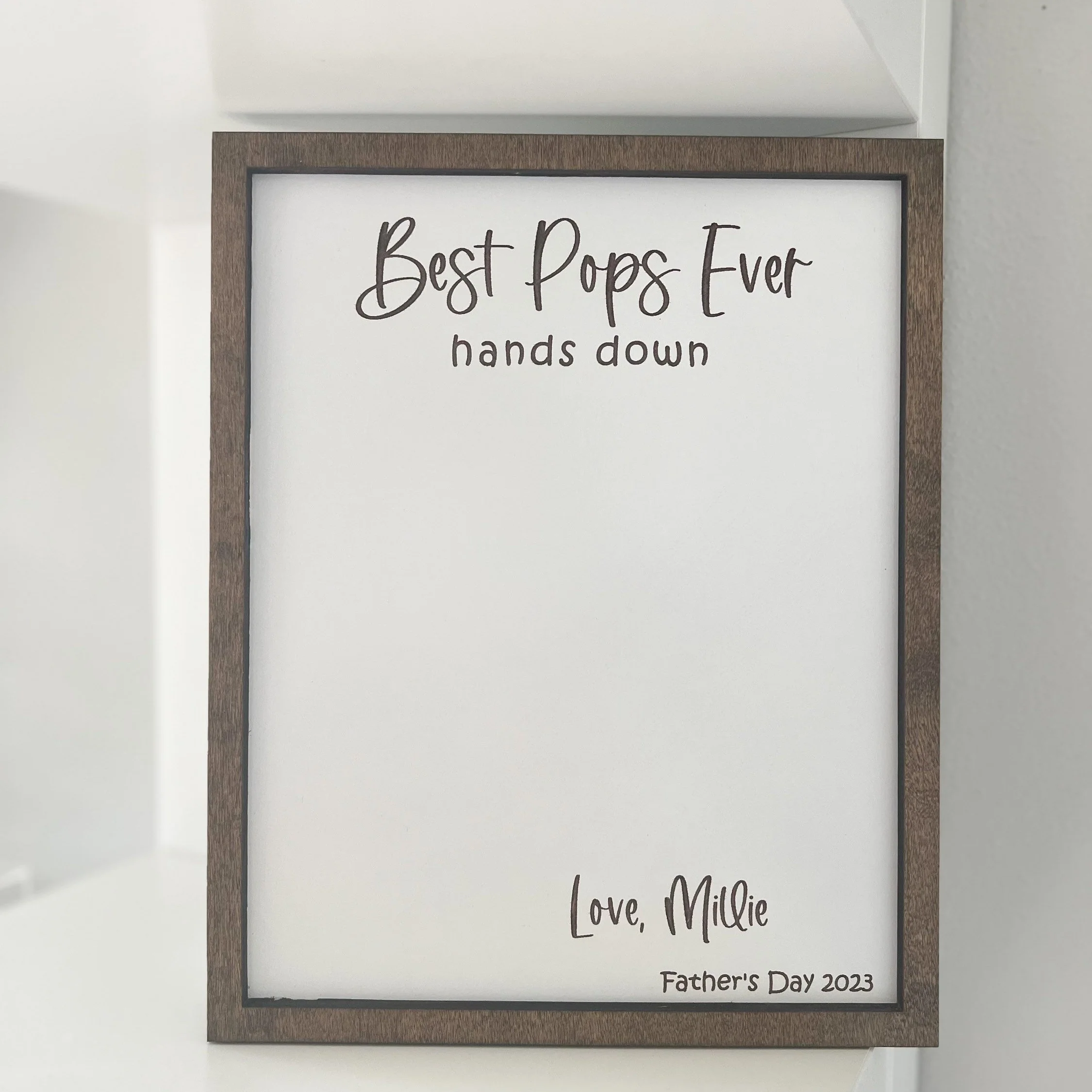 Custom DIY Wooden Always Be Daddy's Buddy - Father's Day Handprint Sign Gift LM32 668997 - Image 4