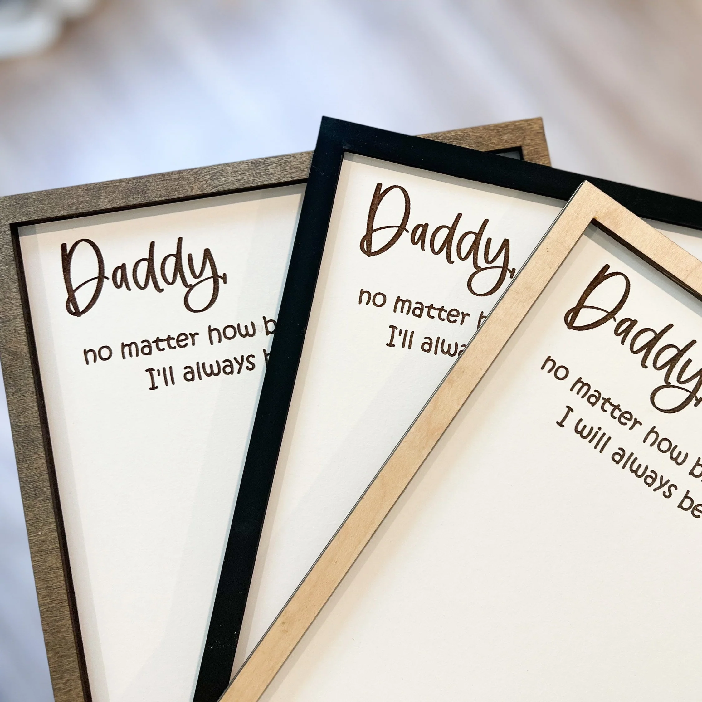 Custom DIY Wooden Always Be Daddy's Buddy - Father's Day Handprint Sign Gift LM32 668997 - Image 5