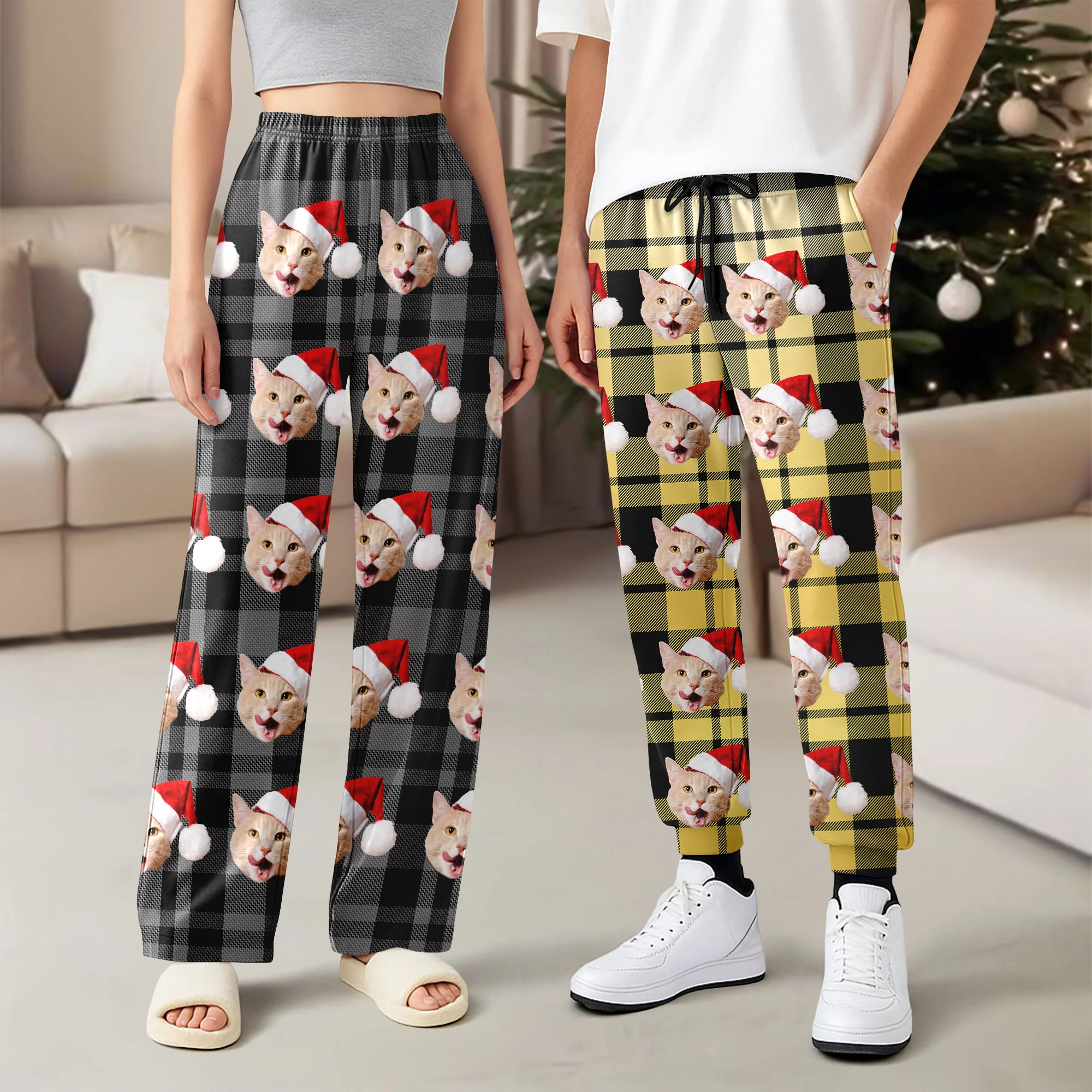 Custom Dog Cat Face Colorful Sweatpants For Dog Cat Lovers LM32 897417 - Image 9