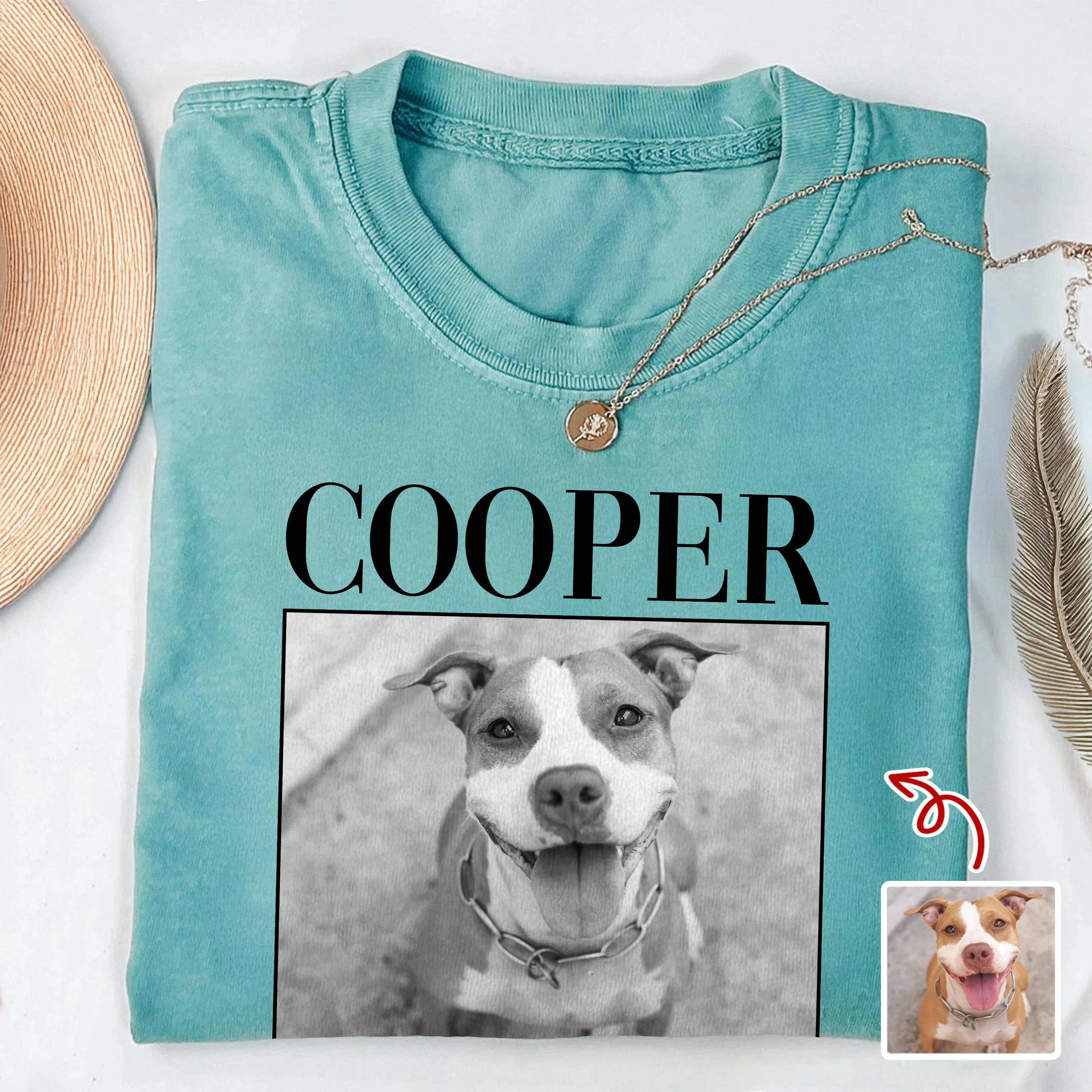 Custom Dog Photo Vintage Comfort Shirt For Dog Lovers LM32 895511 - Image 6