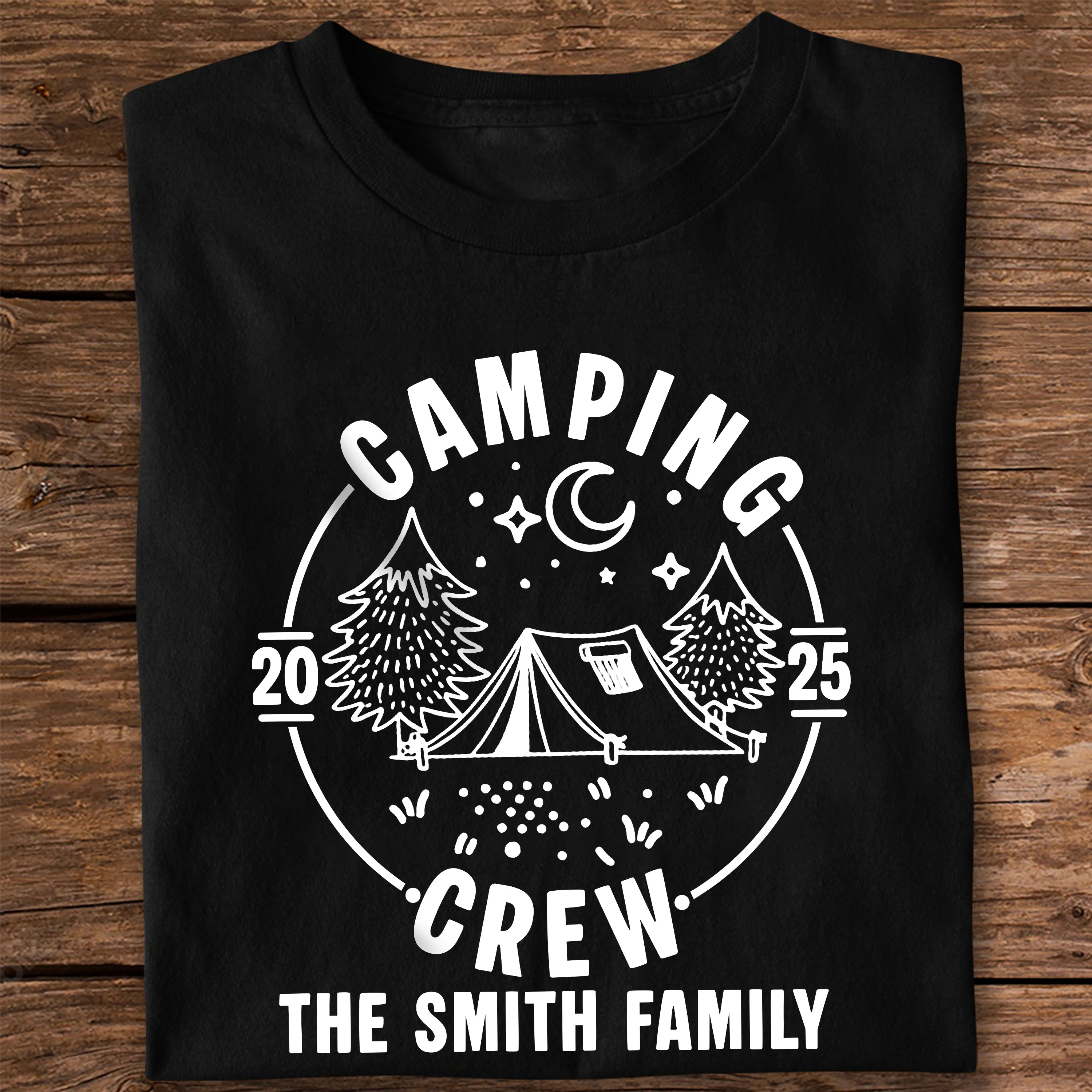 Custom Family Camping Crew Shirts 2025 - Matching Family Dark Shirts LM32 895975 - Image 7