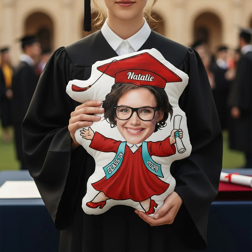 Custom Funny Face Class of 2026 Graduation Shaped Pillow, Senior Gift LM32 899337 - Image 8
