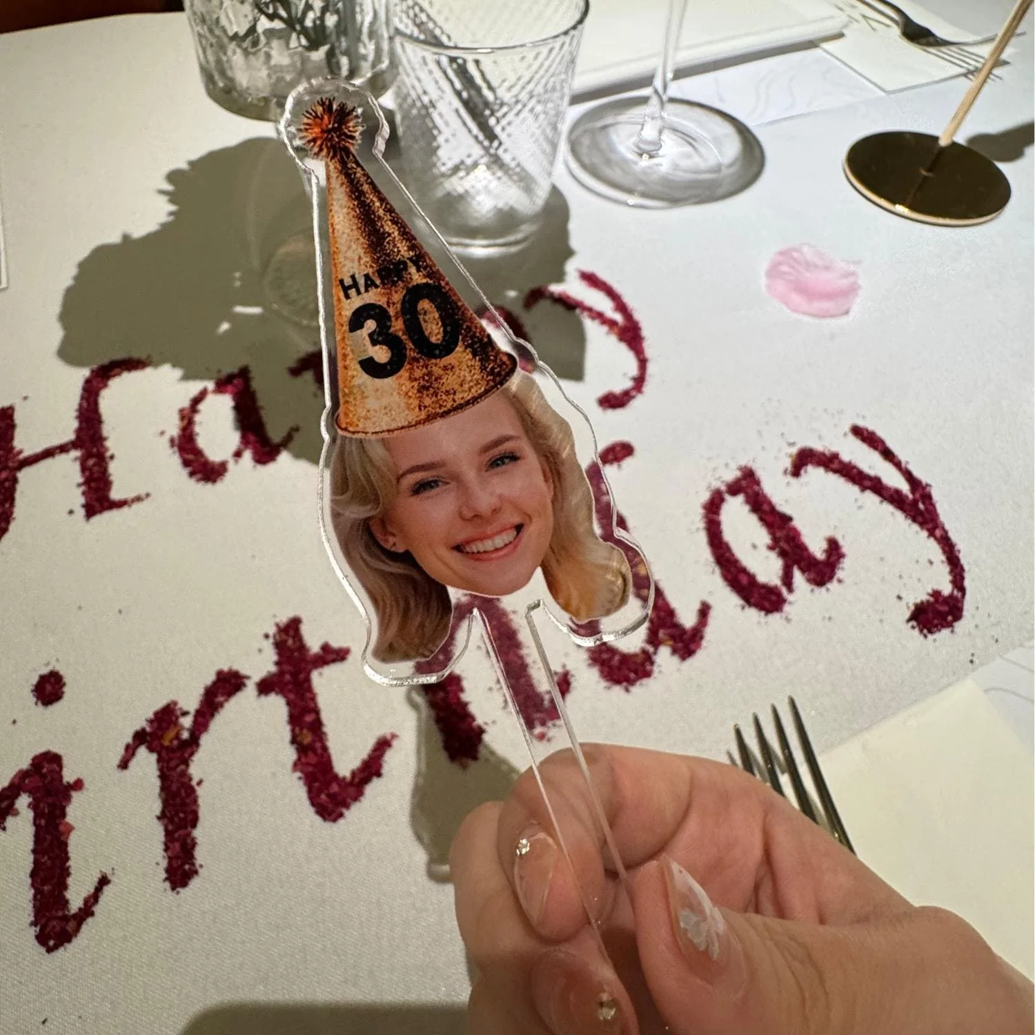 Custom Funny Face Happy 30th Birthday Cocktail Drink Stirrers Party Decoration LM32 899953 - Image 2