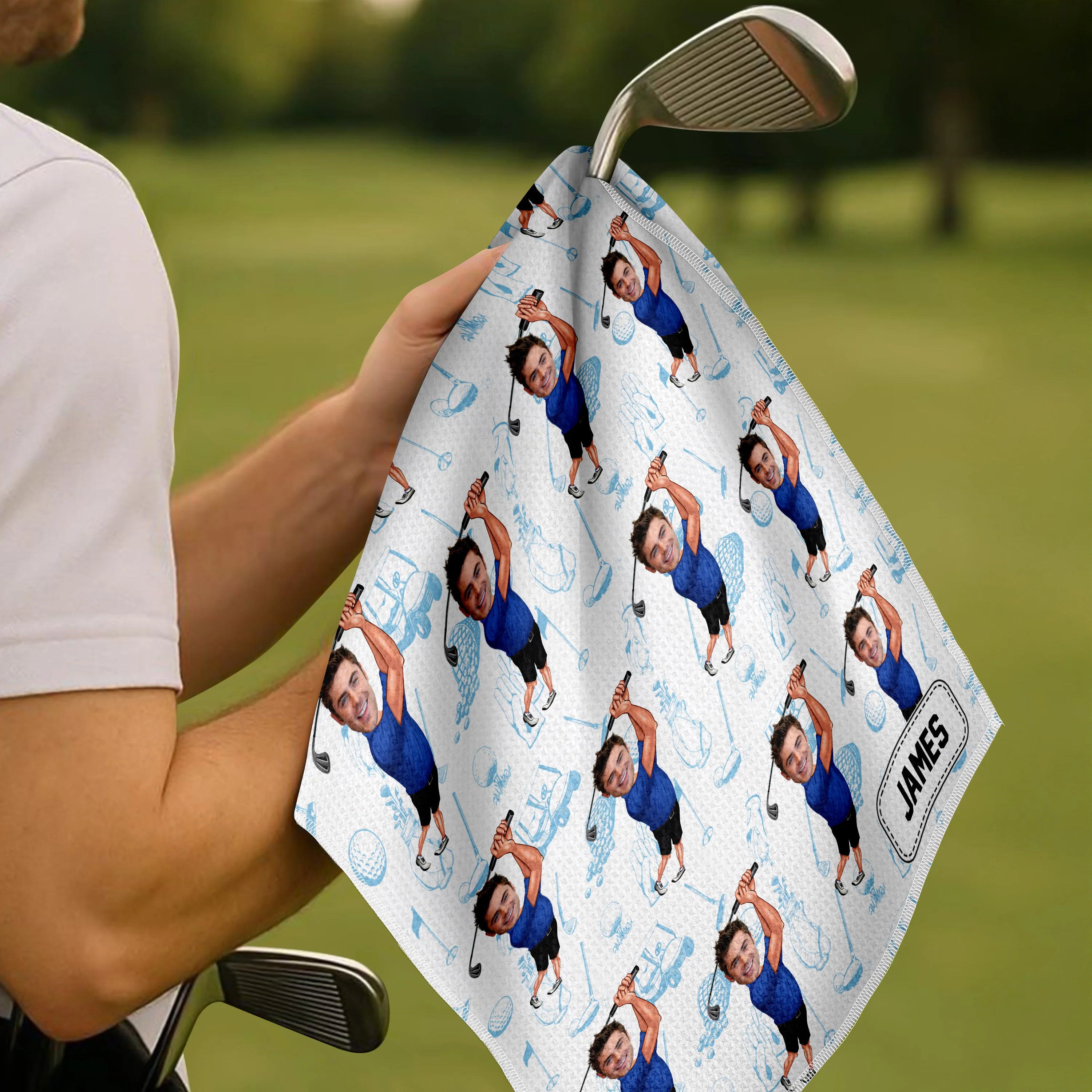 Custom Funny Photo Golf Towel For Golf-Loving LM32 893831 - Image 5